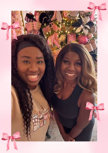 Pink Cute Aesthetic Coquette Ribbon Watercolor Page Border A4 Document