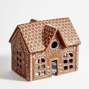 Ceramic Gingerbread House-Wide