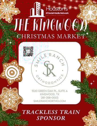 Copy of Red Green Beige Watercolor Illustrated Gingerbread Christmas Party Invitation Flyer (1)