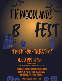 Orange and Black Trick or Treat Halloween Dance Party Flyer (1)