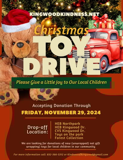 Brown Green Red Christmas Toy Drive Flyer (1)