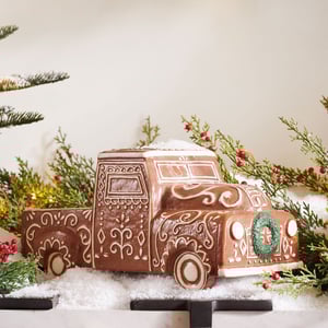 Handcrafted Ceramic Gingerbread Truck