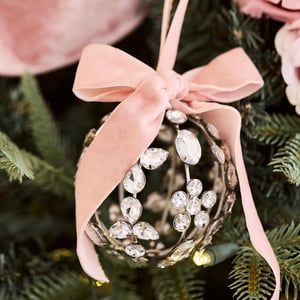 LoveShackFancy Crystal Bow Sphere Ornament