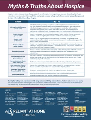 Myths & Truths about Hospice