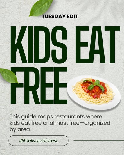 Grey Modern Kids Eat Free on Family Day Threads Post (1)