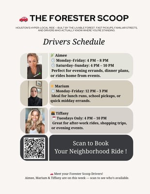 Lilac Olive Peach and Violet Simple Events Schedule Flyer