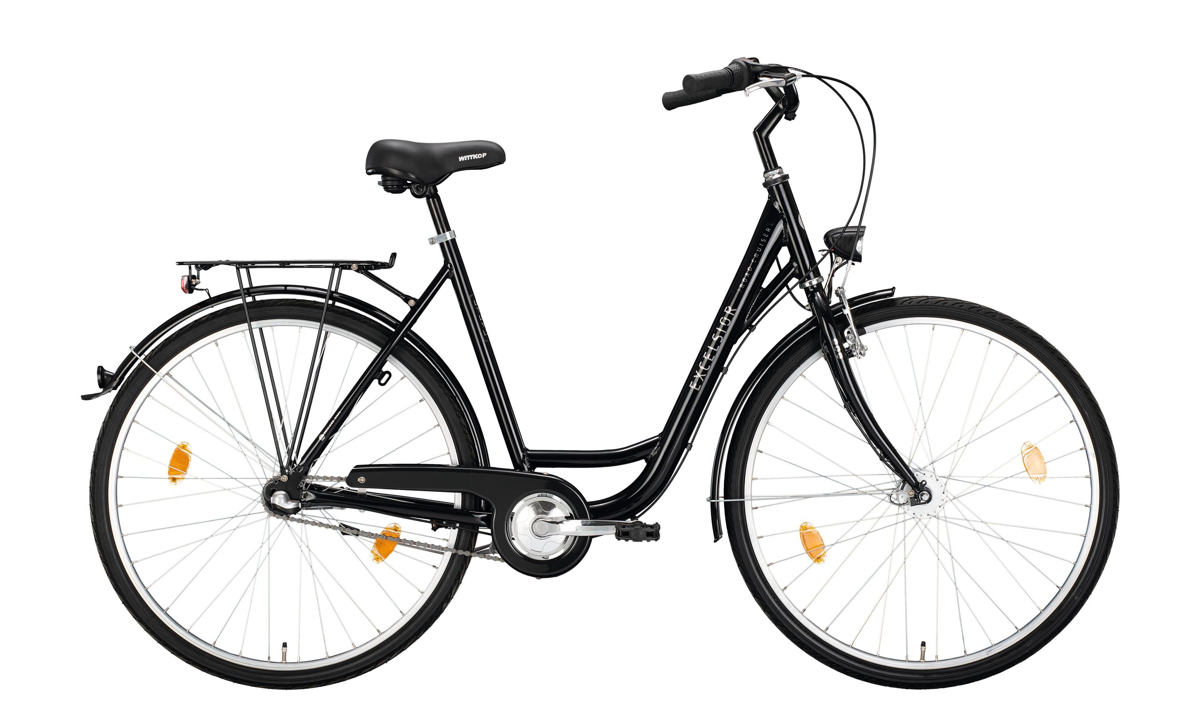 EXCELSIOR Road Cruiser Alu Citybikes (schwarz) 1