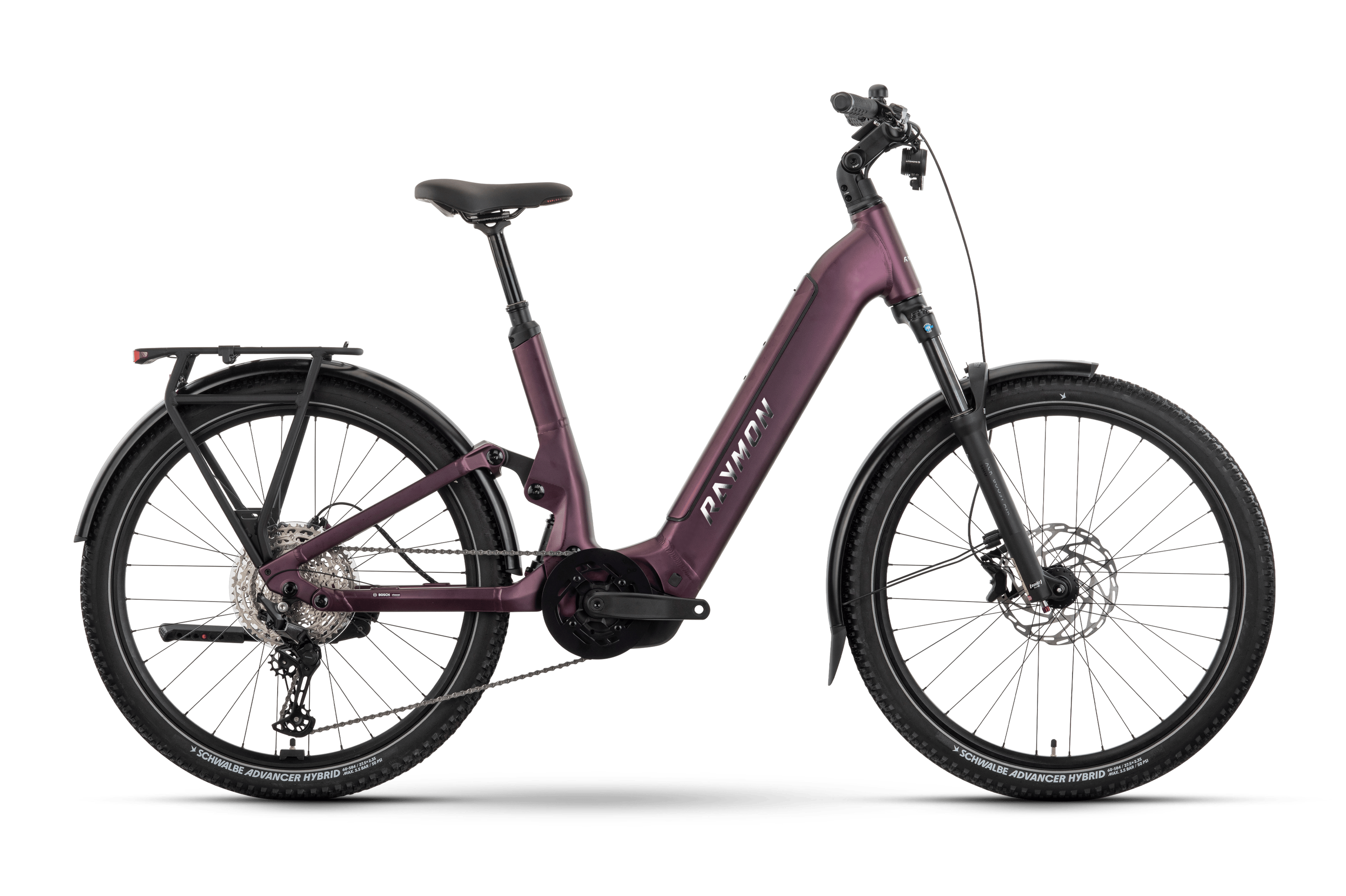 Raymon Tavano Pro E-Trekkingbikes (lila) 1