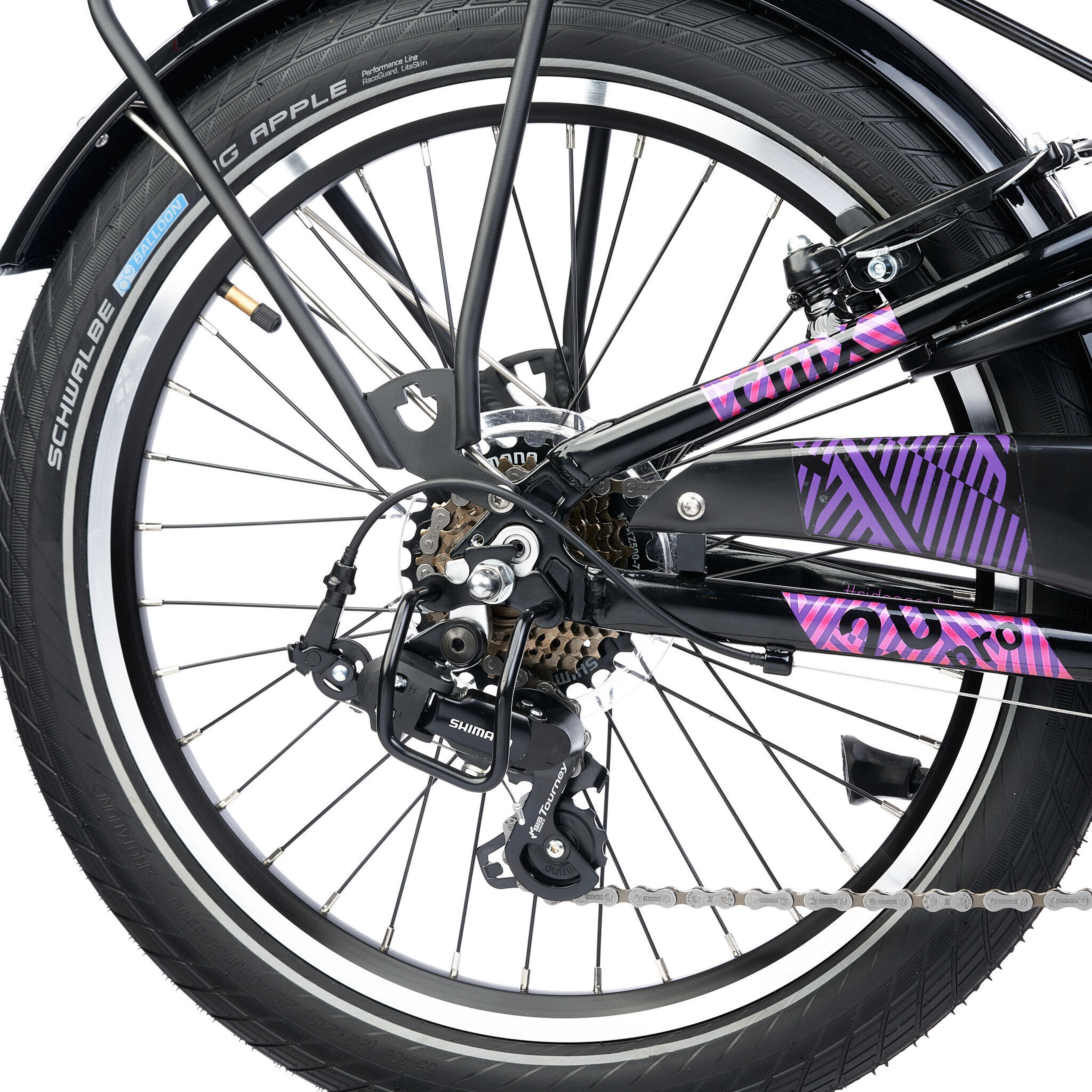 S'COOL chiX Pro 20-K7 Kinderfahrräder (schwarz) 4