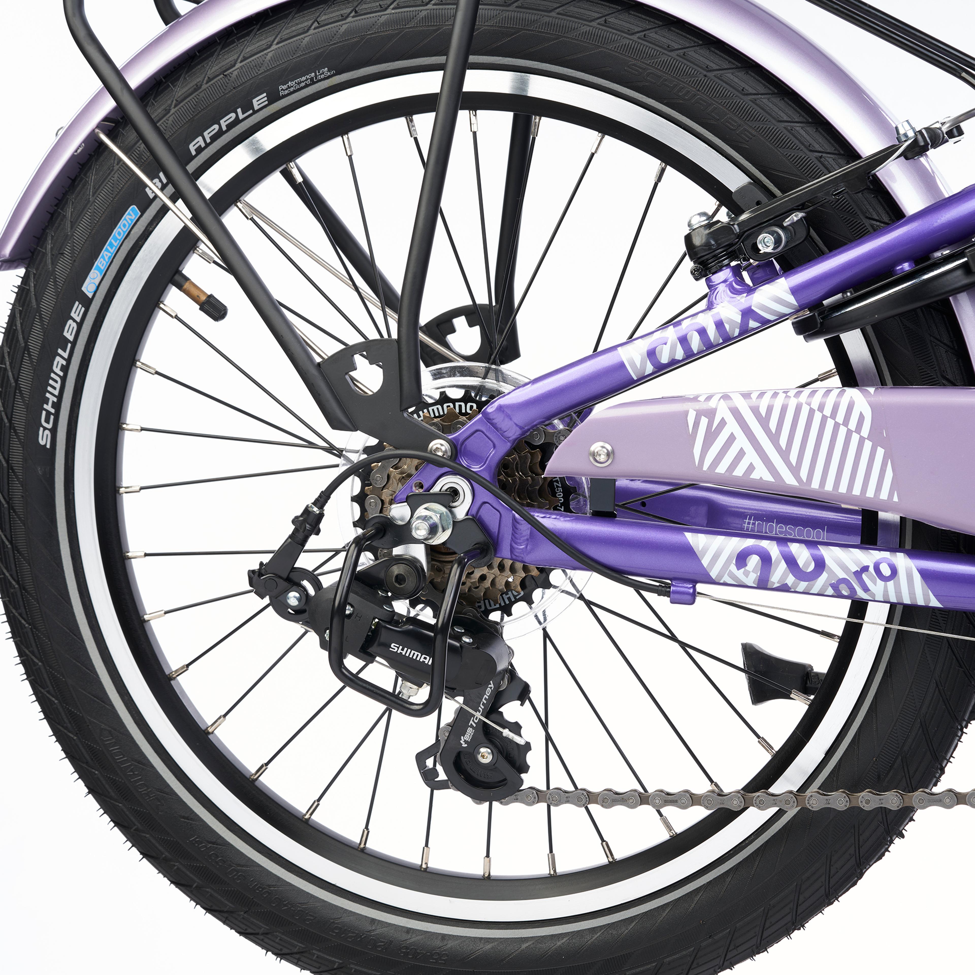 S'COOL chiX Pro 20-K7 Kinderfahrräder (lila) 4