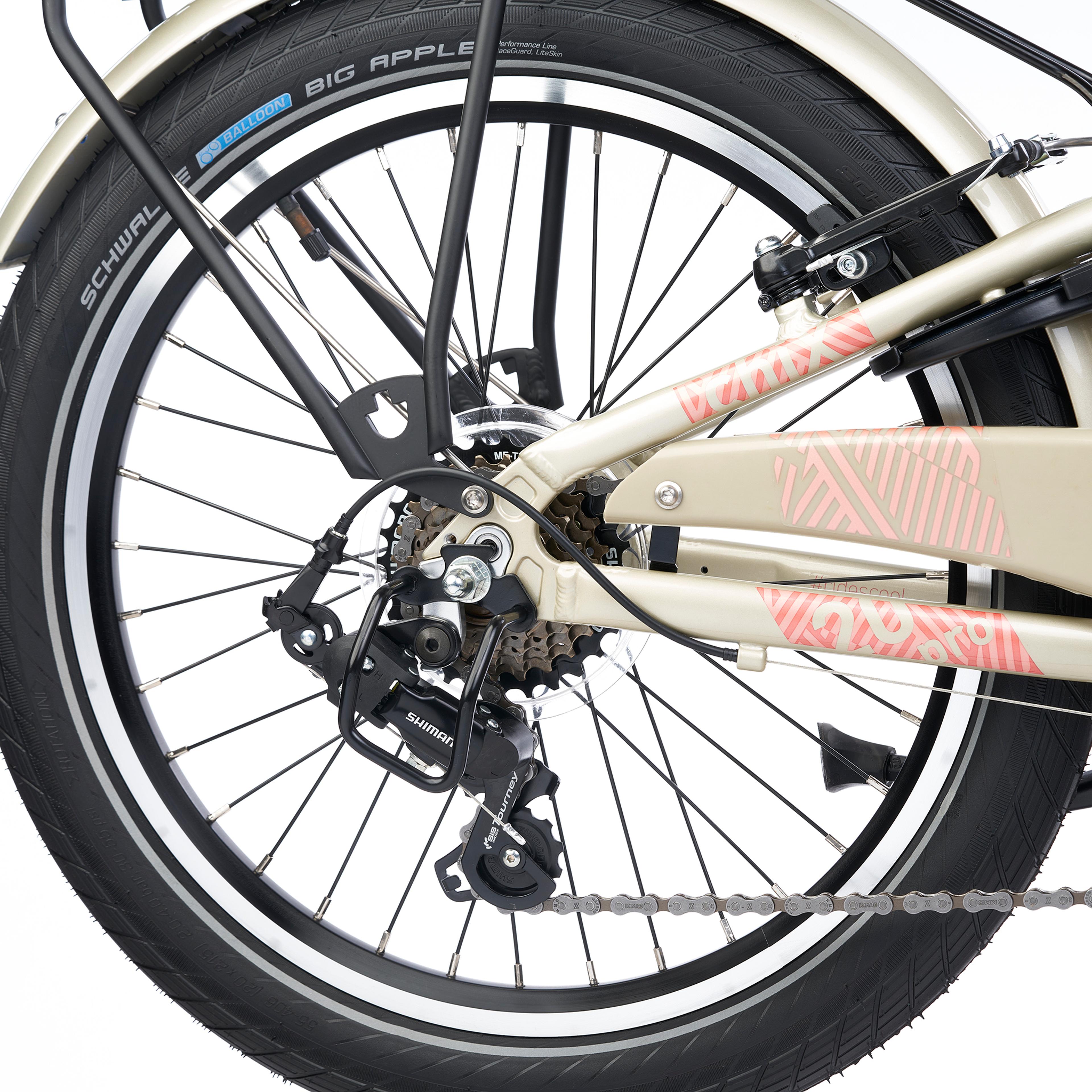 S'COOL chiX Pro 20-K7 Kinderfahrräder (beige) 4