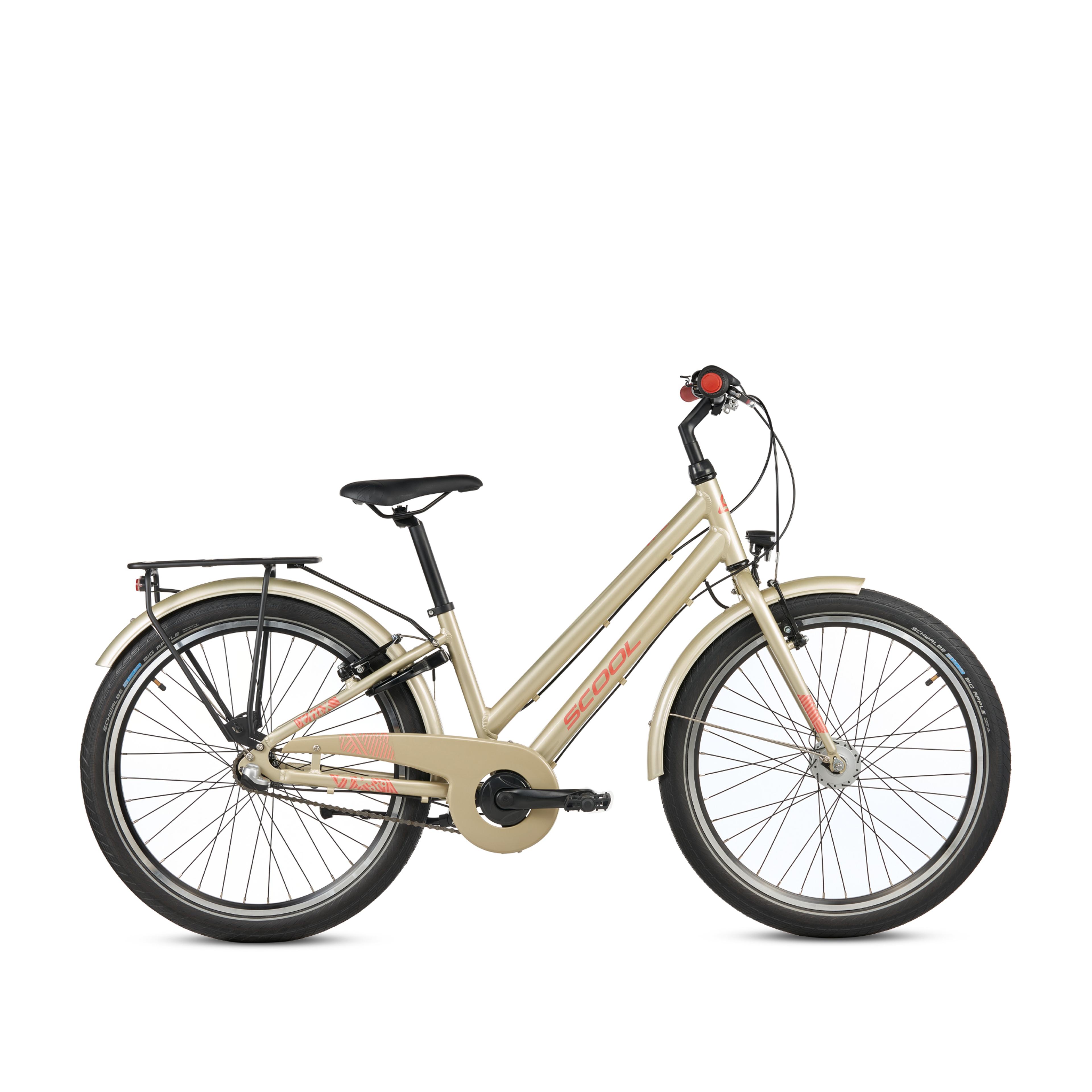 S'COOL chiX Pro 24-N3 Kinderfahrräder (beige) 1