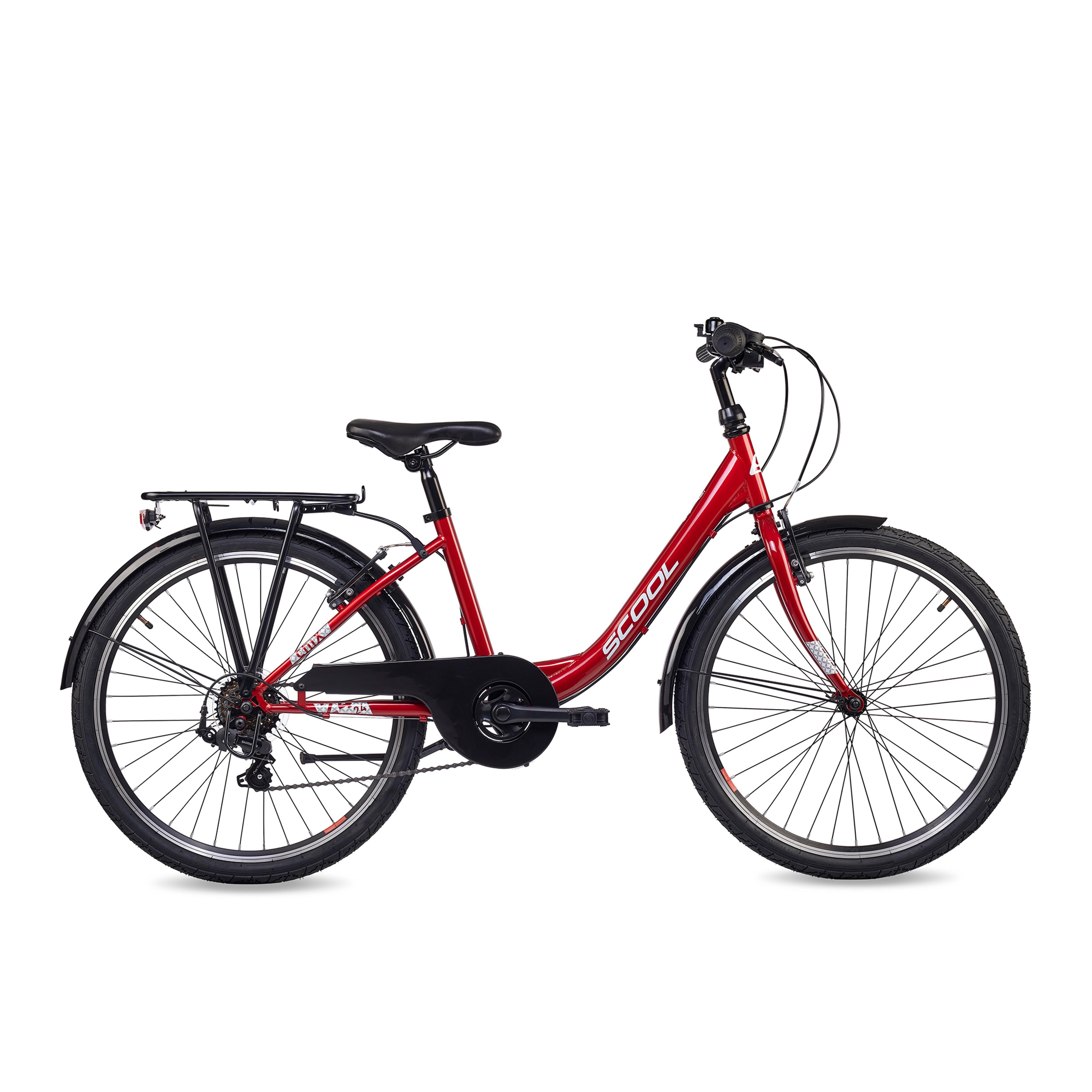 S'COOL chiX 24-K6 Kinderfahrräder (rot) 1