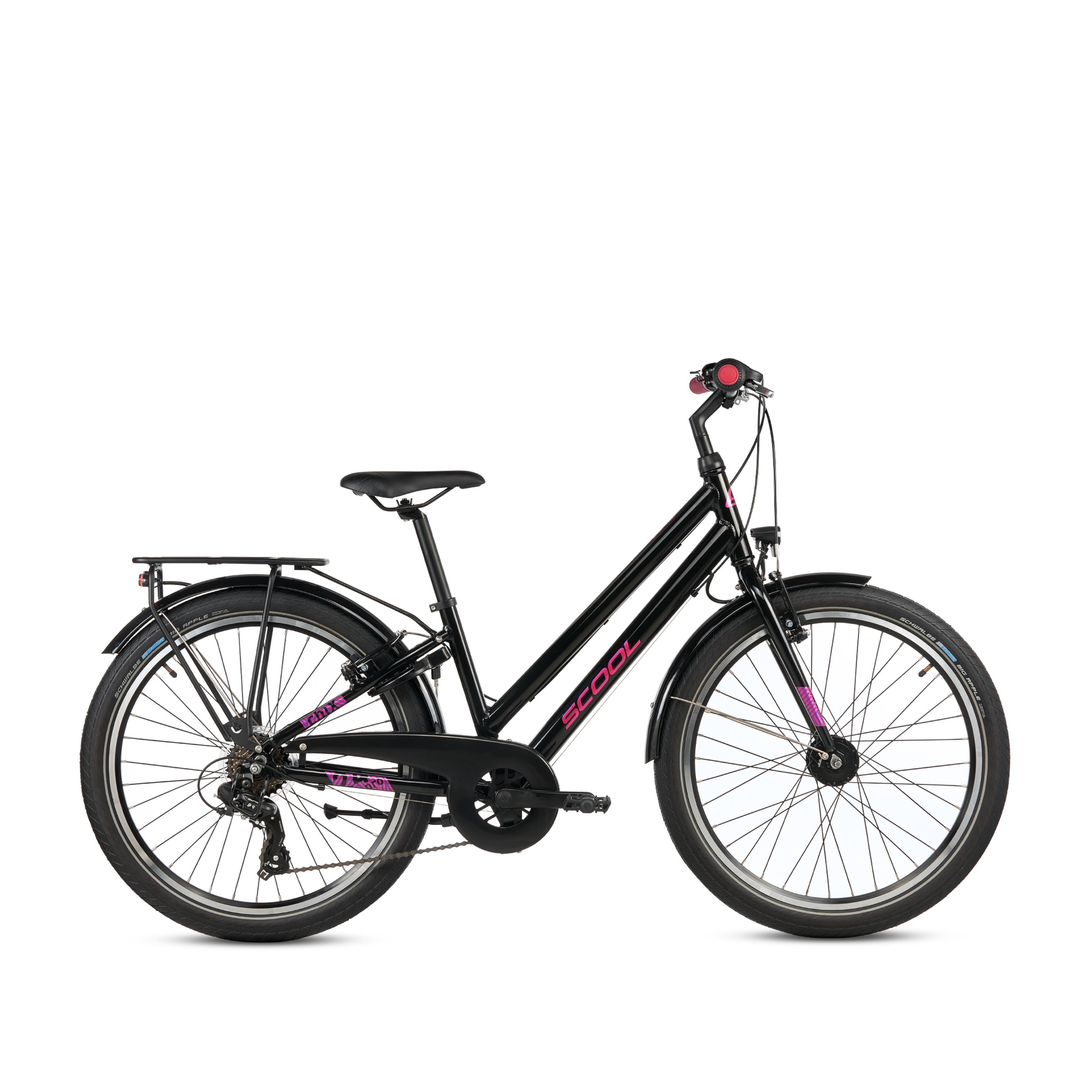 S'COOL chiX Pro 24-K7 Kinderfahrräder (schwarz) 1