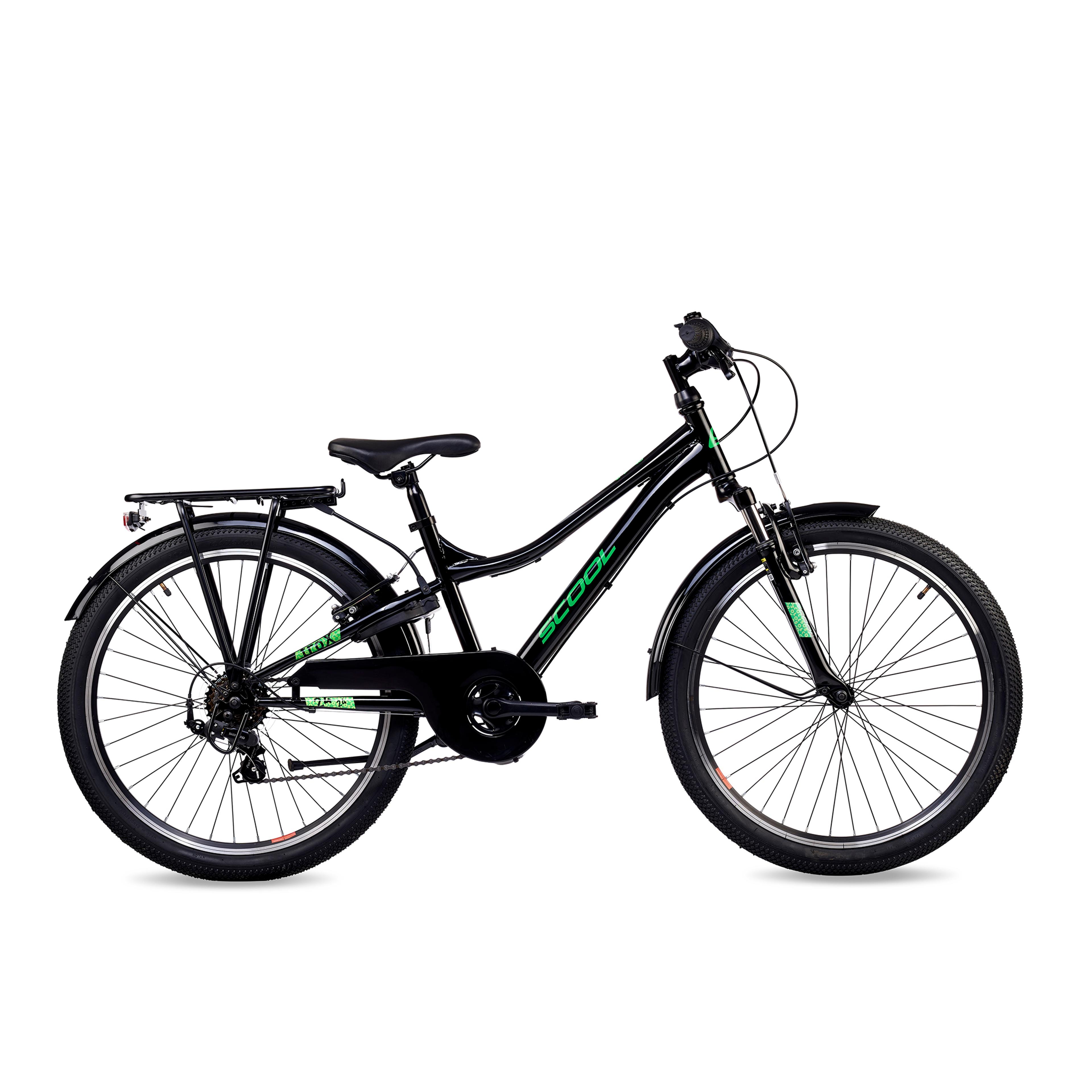 S'COOL troX 24-K6 Kinderfahrräder (schwarz) 1