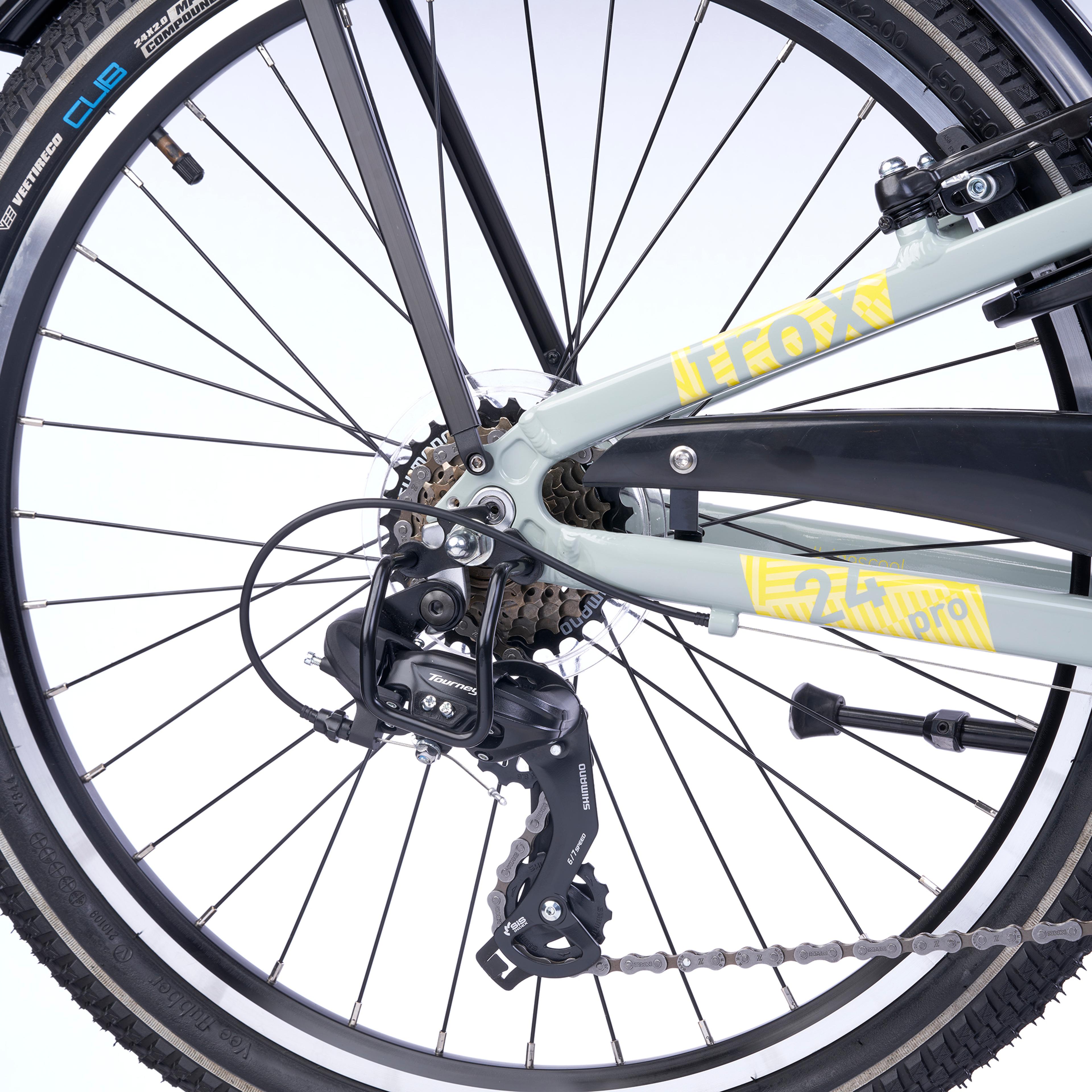 S'COOL troX pro 24-K7 Kinderfahrräder (grau) 4