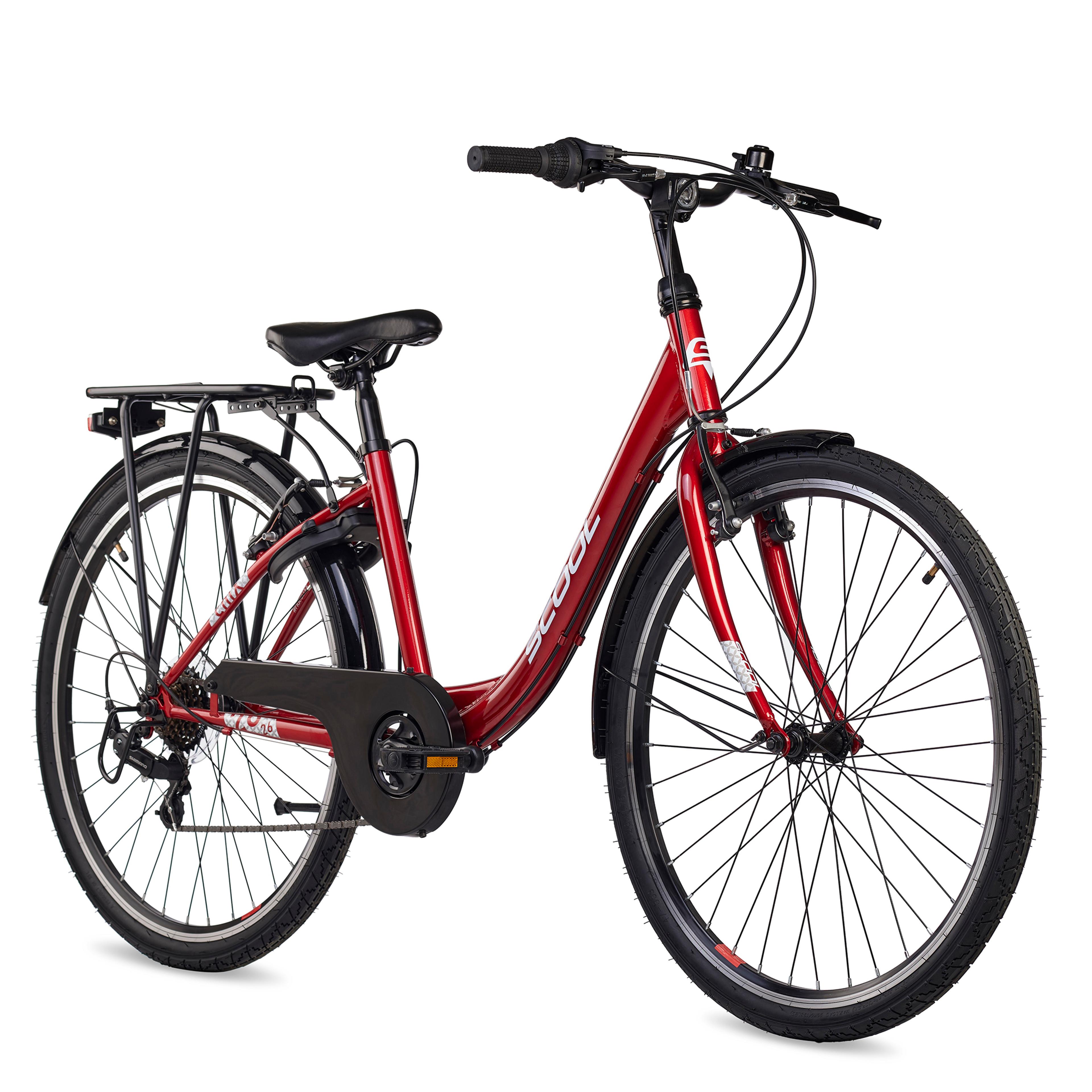 S'COOL chiX 26-K6 Jugendfahrräder (rot) 2