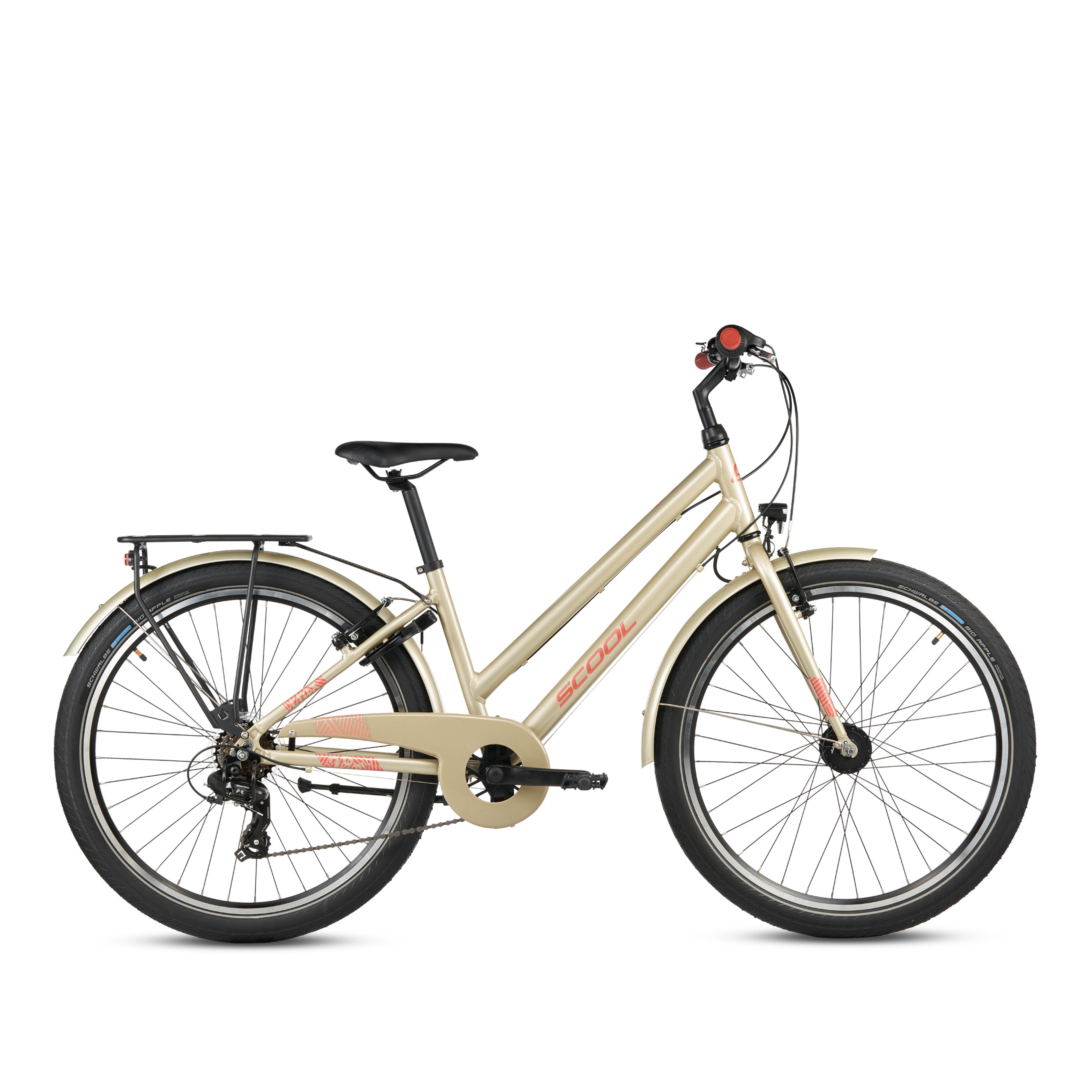 S'COOL chiX pro 26-K7 Jugendfahrräder (beige) 1