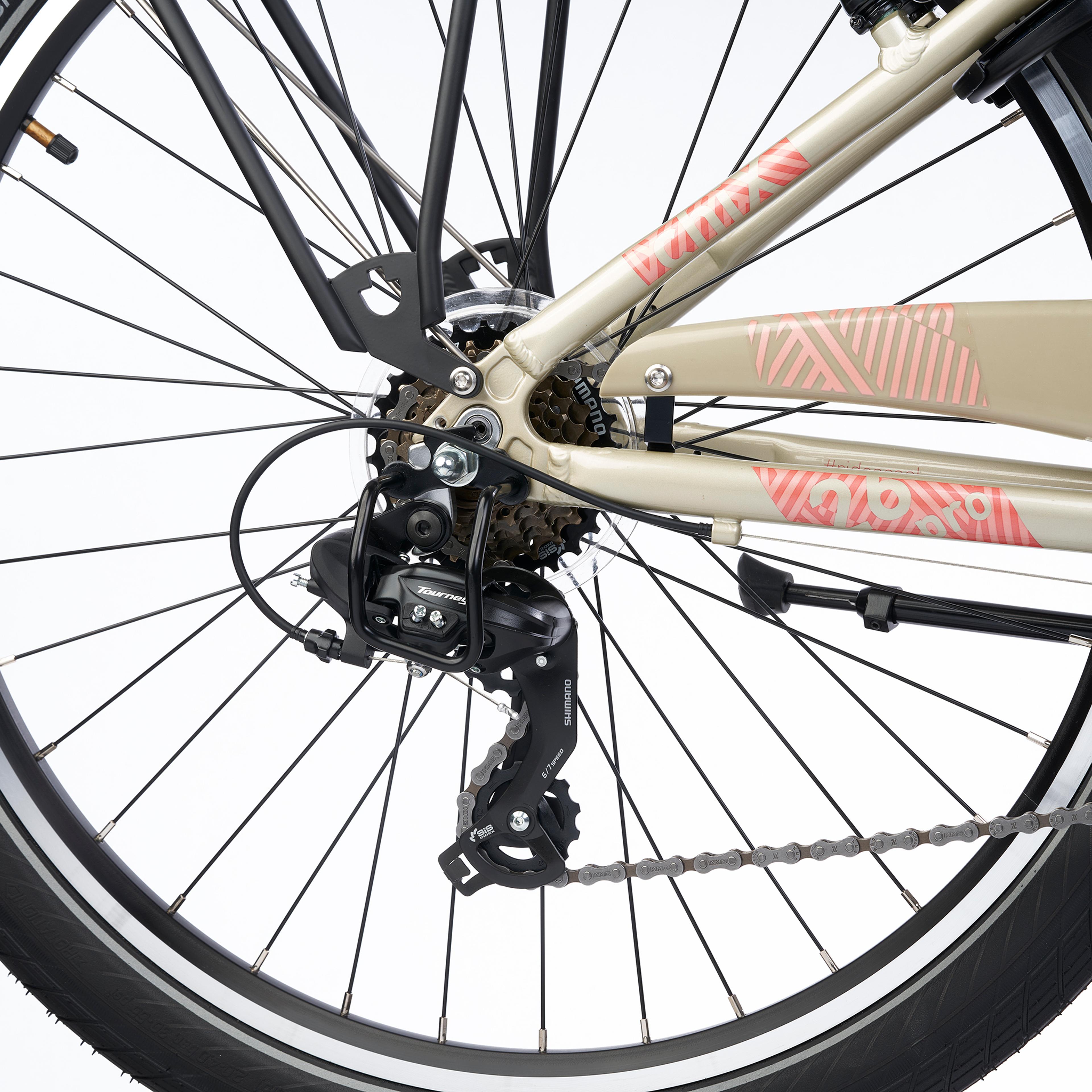 S'COOL chiX pro 26-K7 Jugendfahrräder (beige) 4