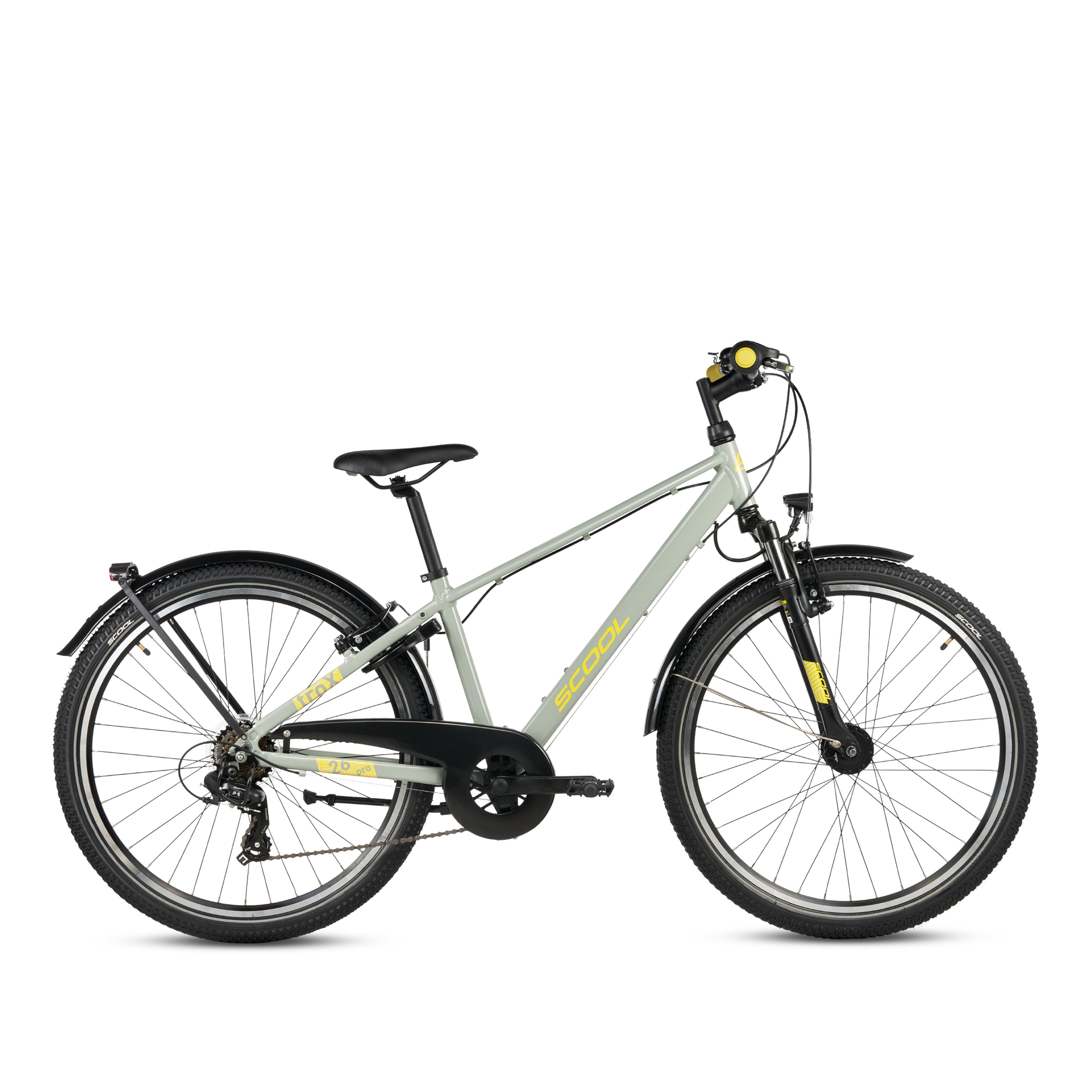 S'COOL troX Pro 26-K7 Jugendfahrräder (grau) 1