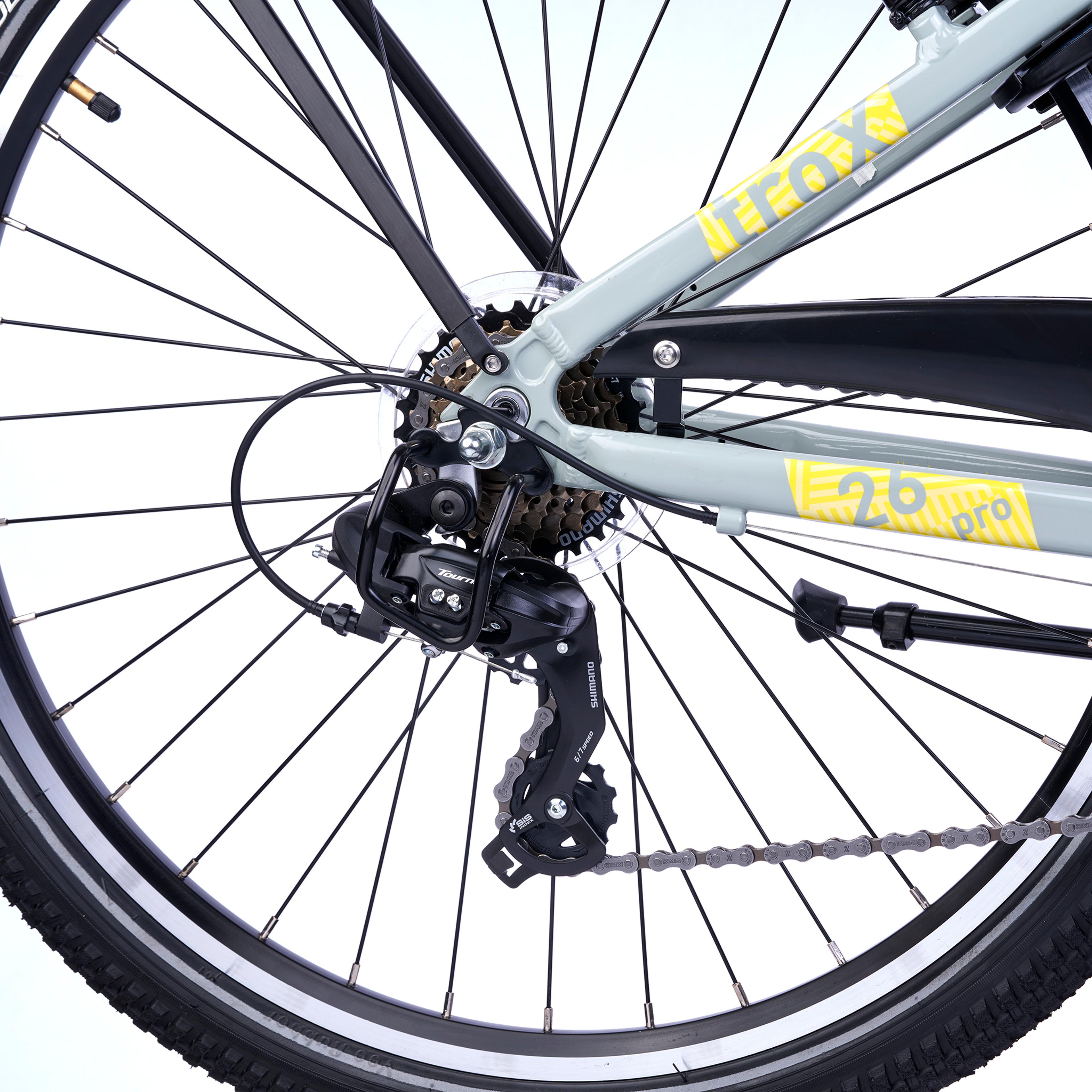 S'COOL troX Pro 26-K7 Jugendfahrräder (grau) 4