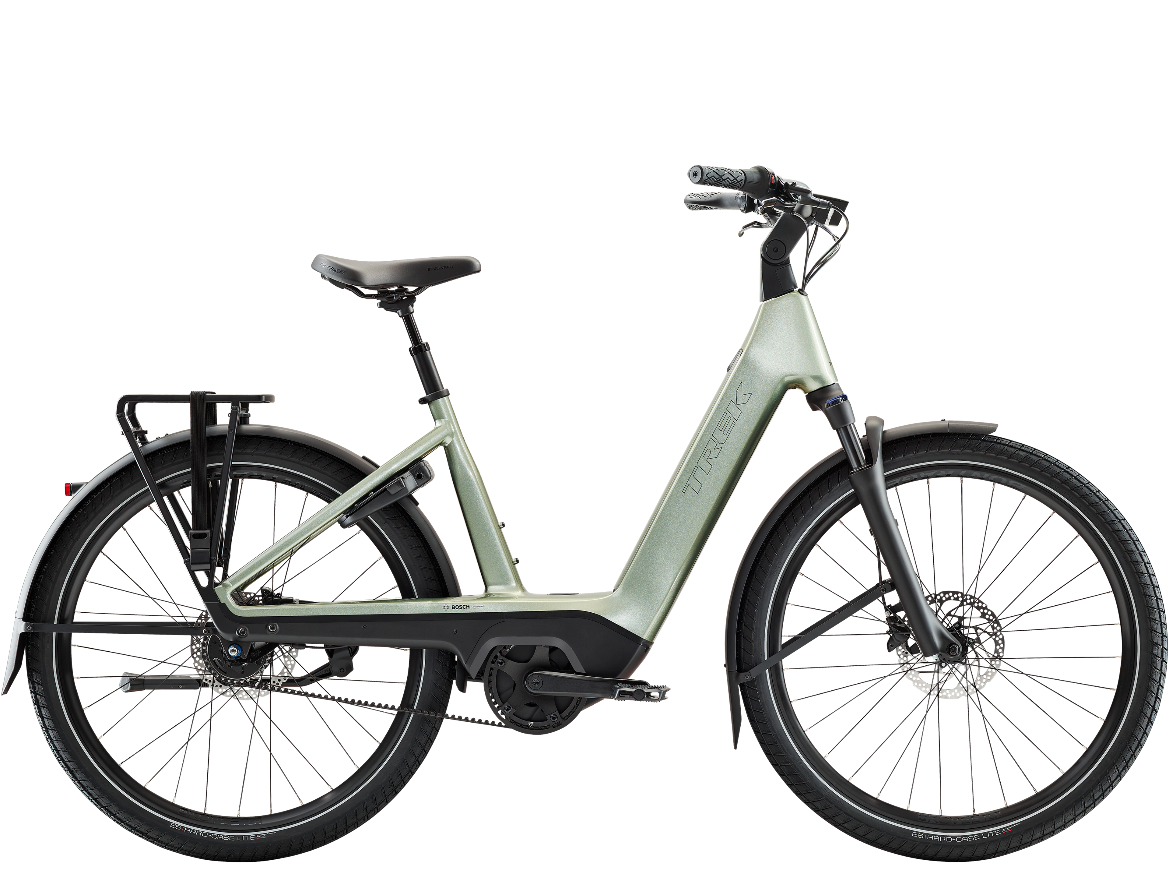 Trek Charter+ 4 E-Citybikes (grün) 1