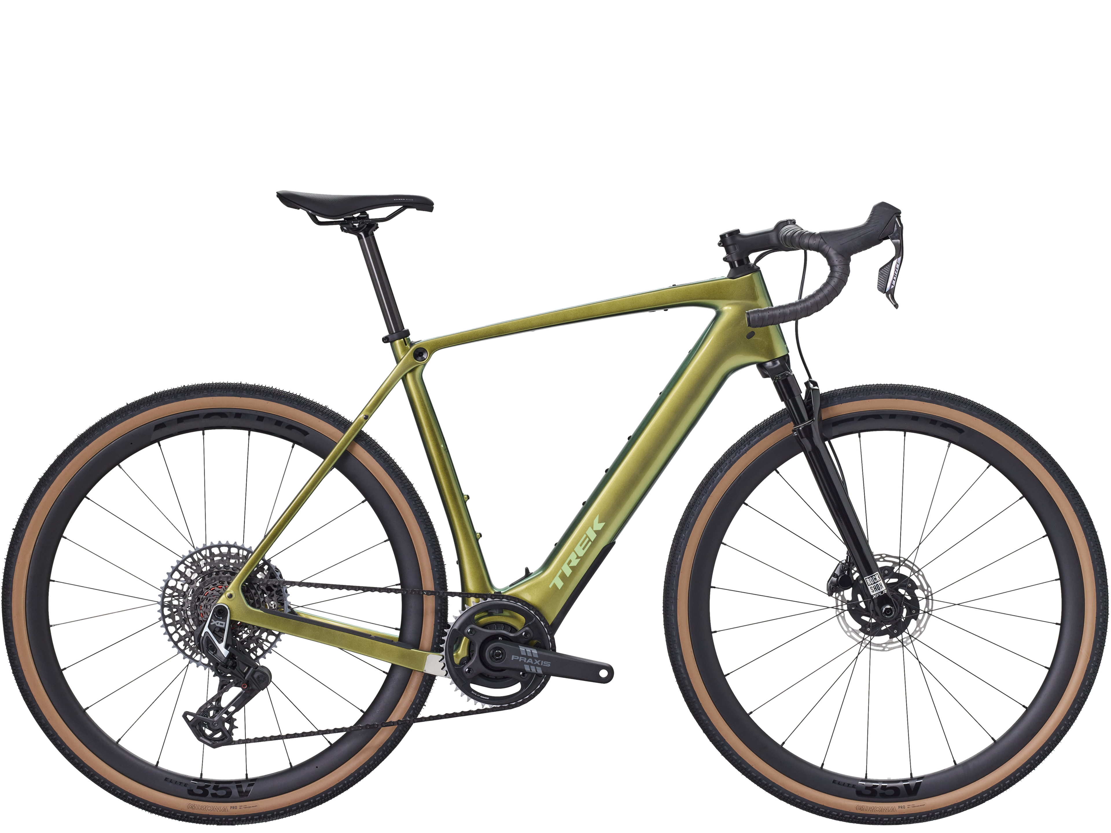 Trek Checkpoint+ SL 7 AXS E-Gravelbikes (grün) 1
