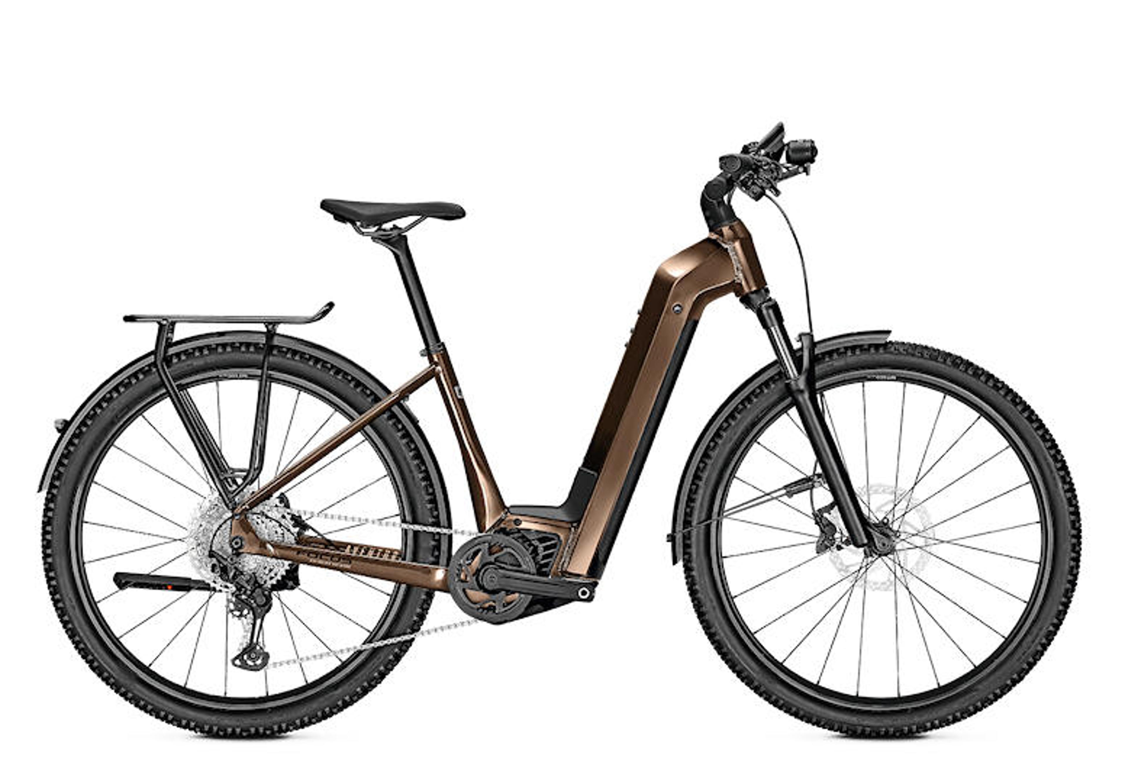 FOCUS Aventura² 6.8 E-Trekkingbike (braun) 1