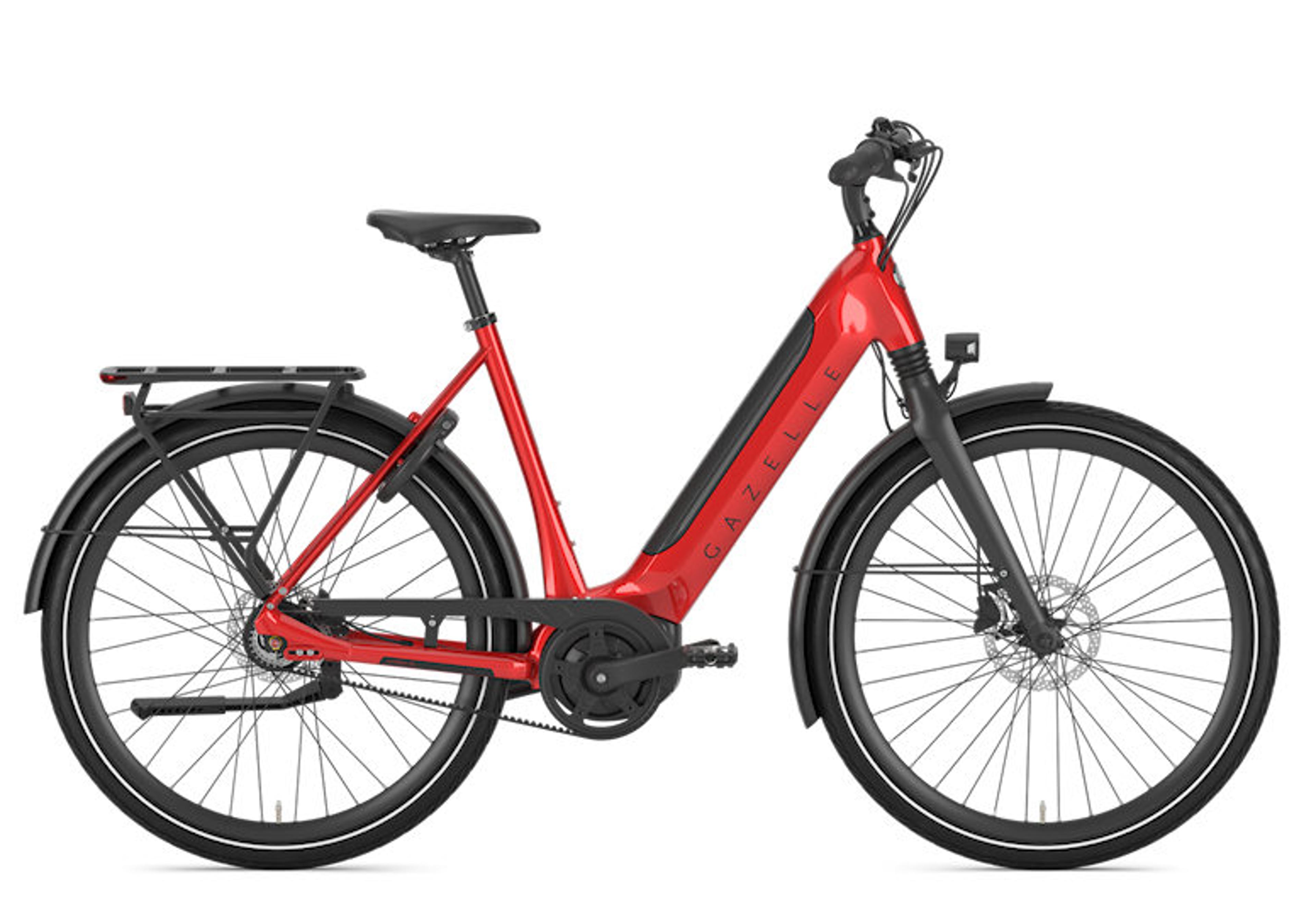 Gazelle Ultimate C8+ HMB Belt E-Citybike (rot) 1