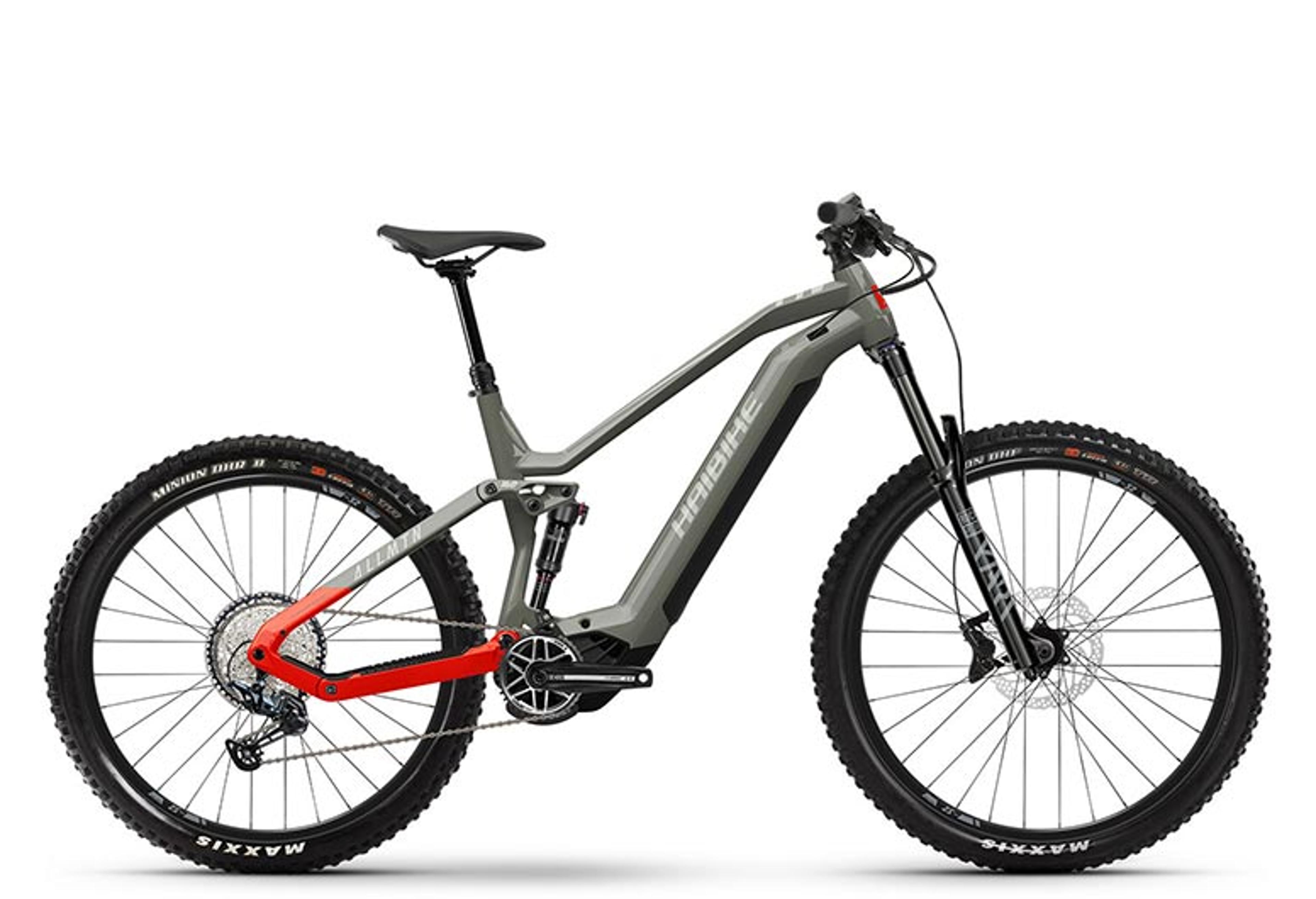 Haibike AllMtn 4 E-Mountainbike (grün) 1
