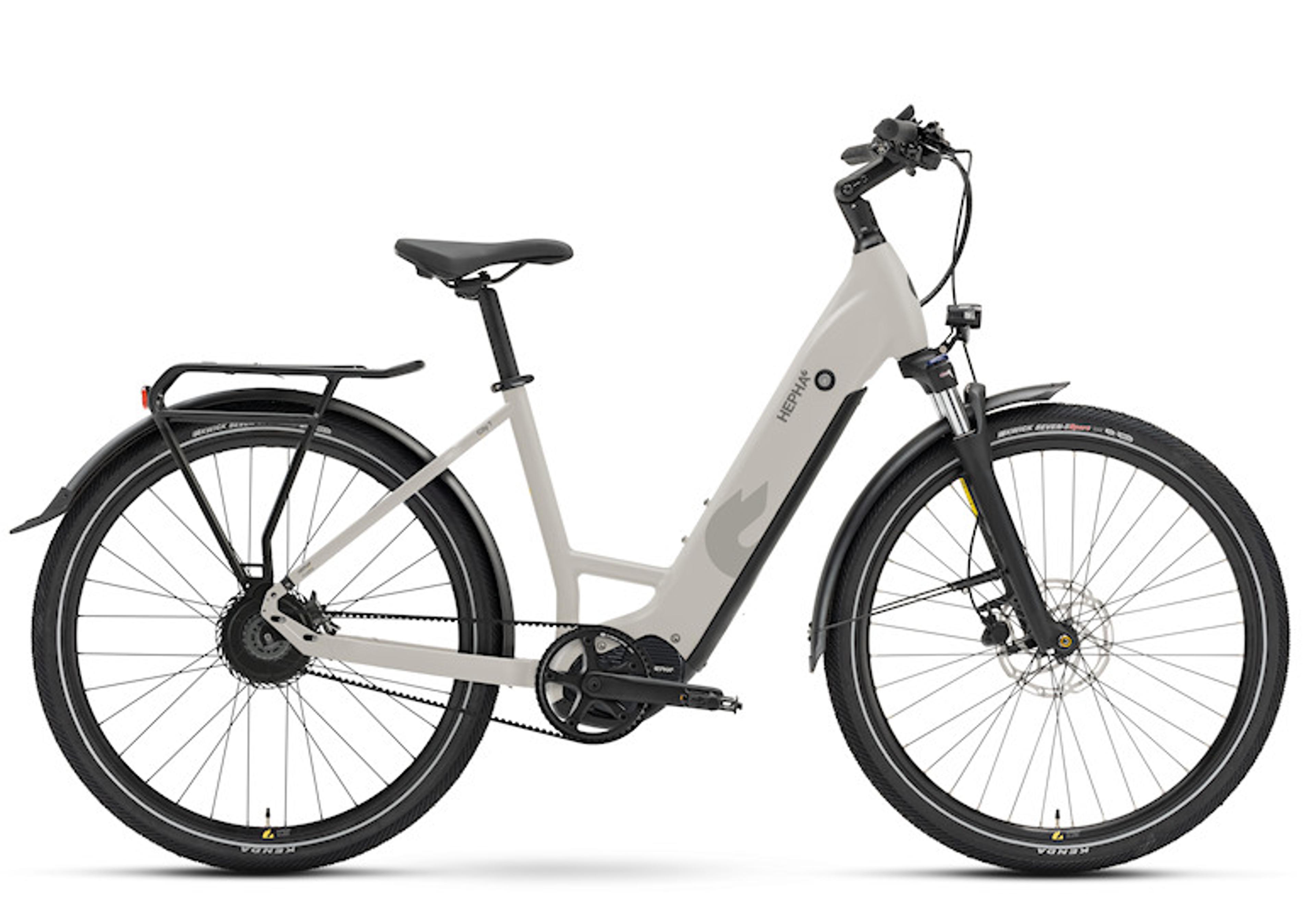 HEPHA City 7 Long Range E-Citybike (grau) 1