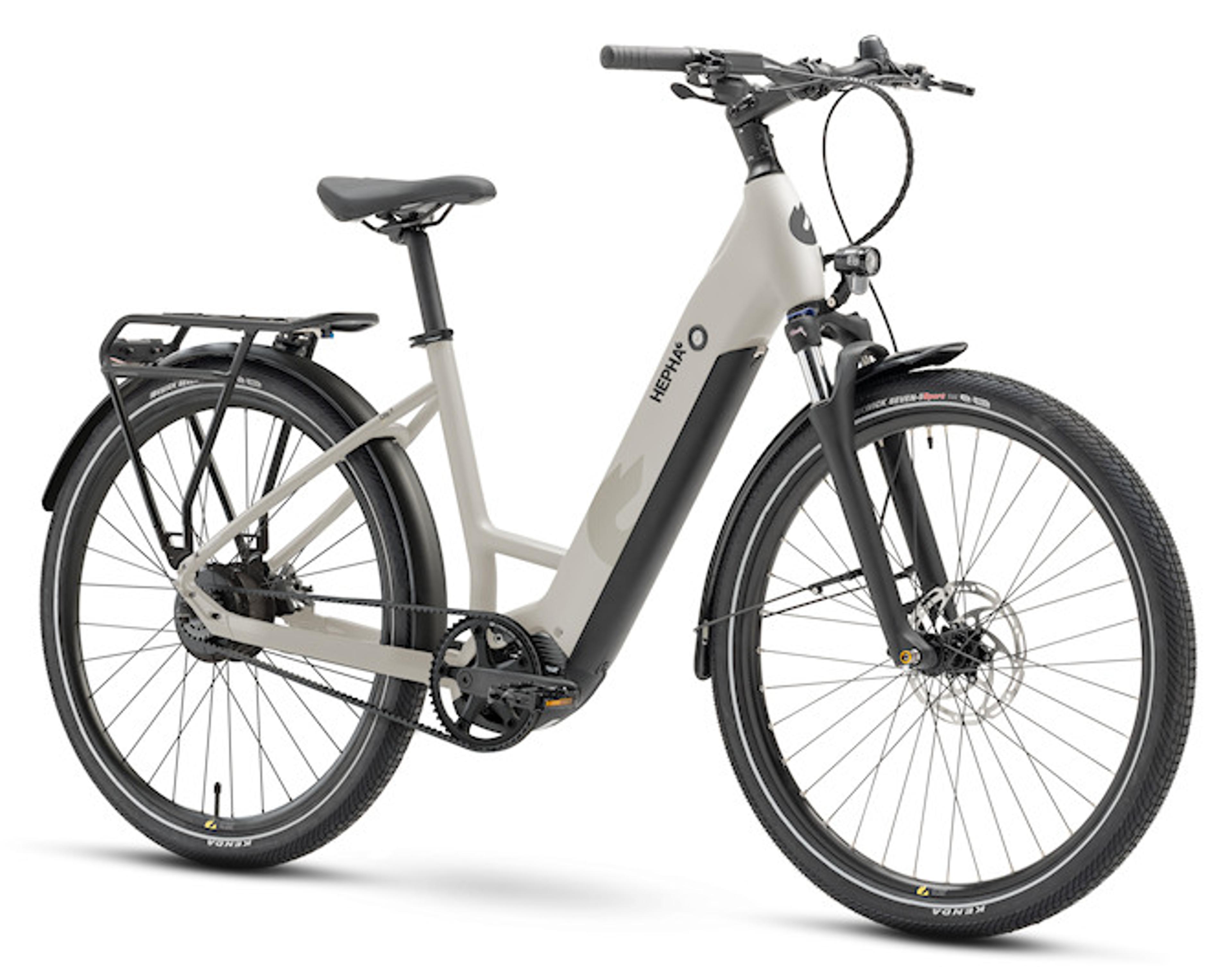 HEPHA City 7 Long Range E-Citybike (grau) 2
