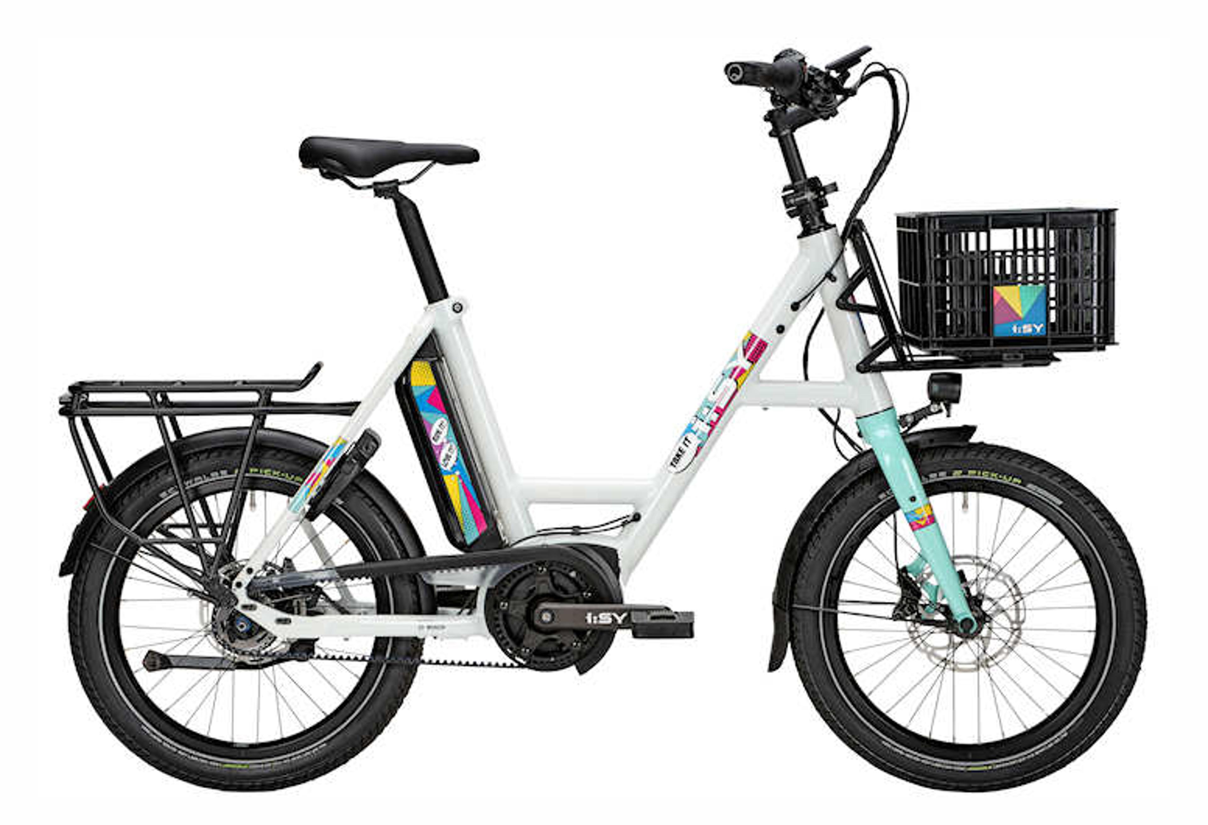 i:SY POP ART E5 ZR RT E-Kompaktrad (weiss) 1
