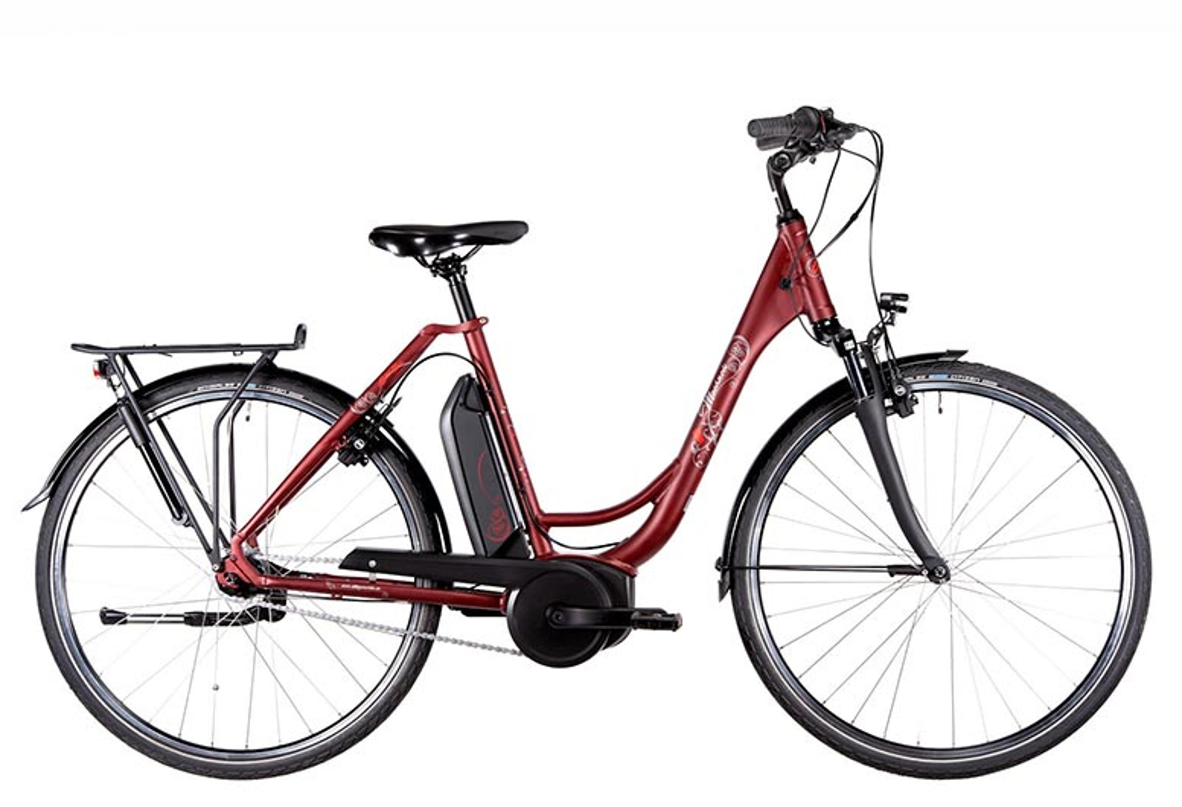 Raleigh eCity 7 E-Citybike (rot) 1