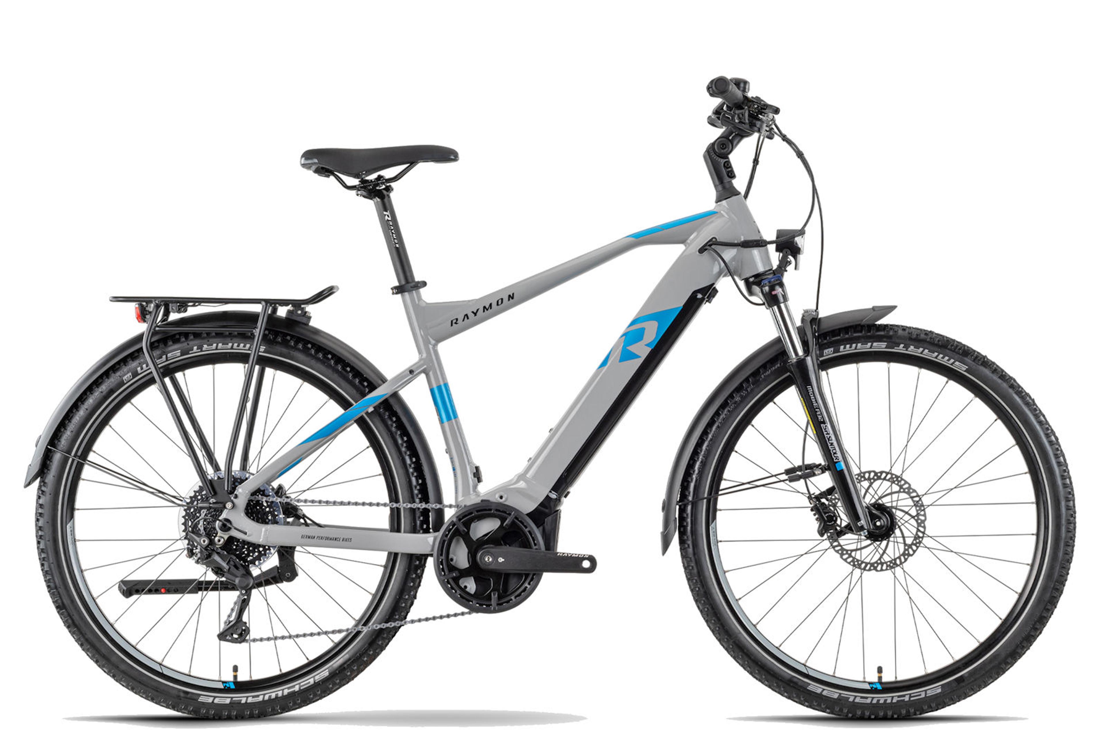 Raymon CrossRay E 6.0 E-Trekkingbike (grau) 1