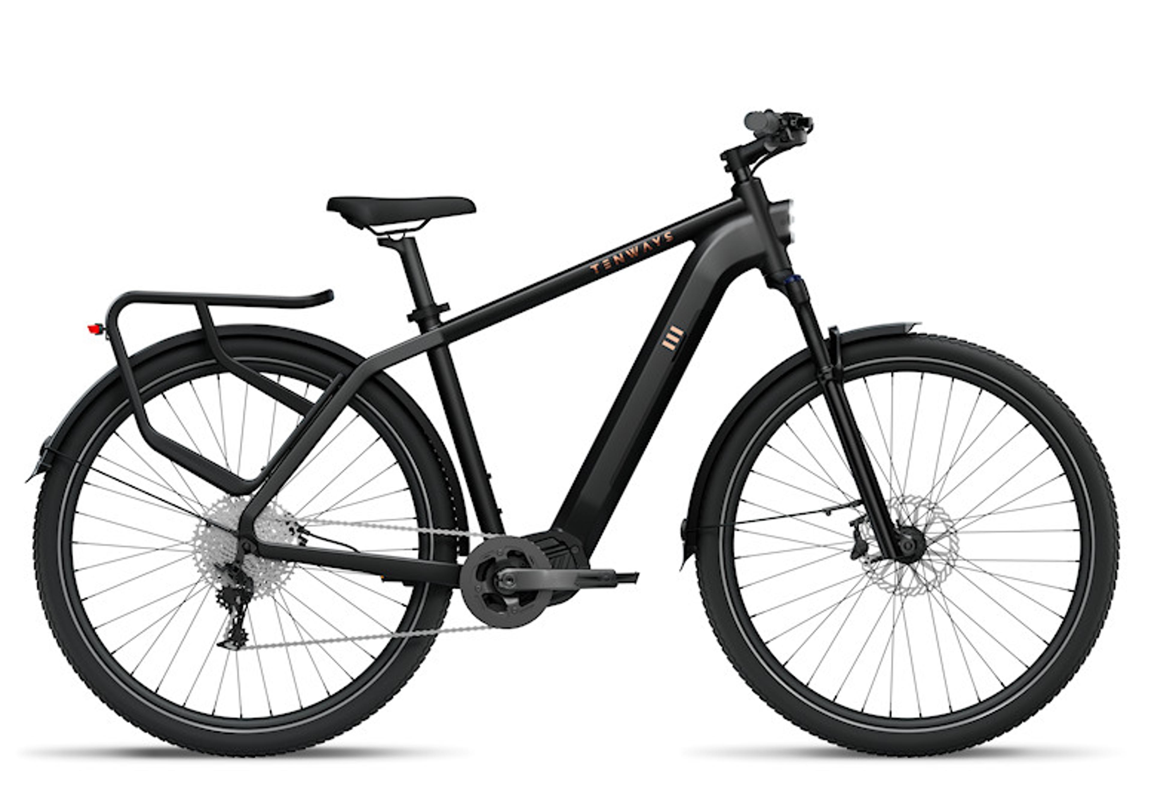 TENWAYS AGO X E-Trekkingbike (schwarz) 1