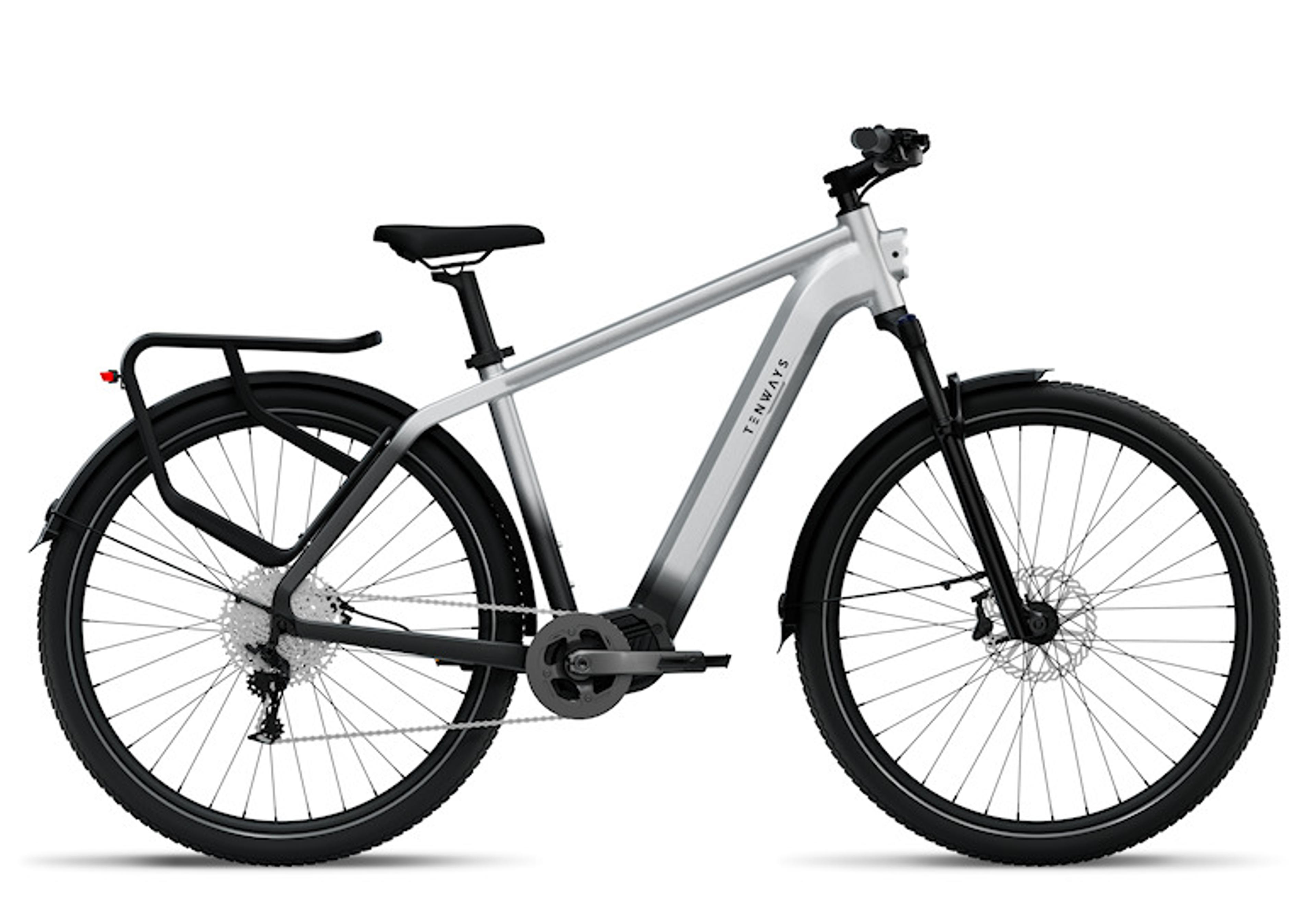 TENWAYS AGO X E-Trekkingbike (silber) 1