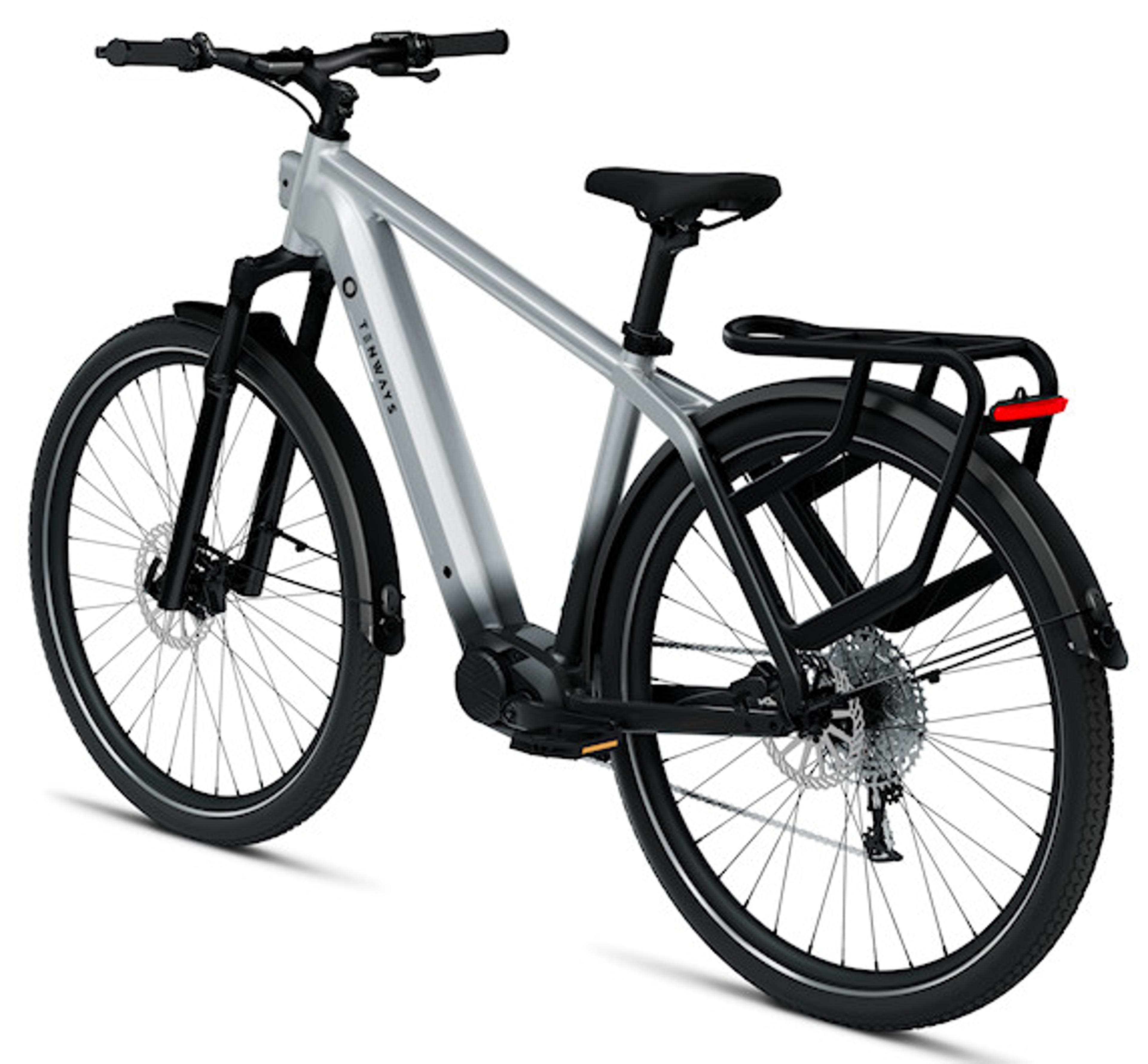TENWAYS AGO X E-Trekkingbike (silber) 3