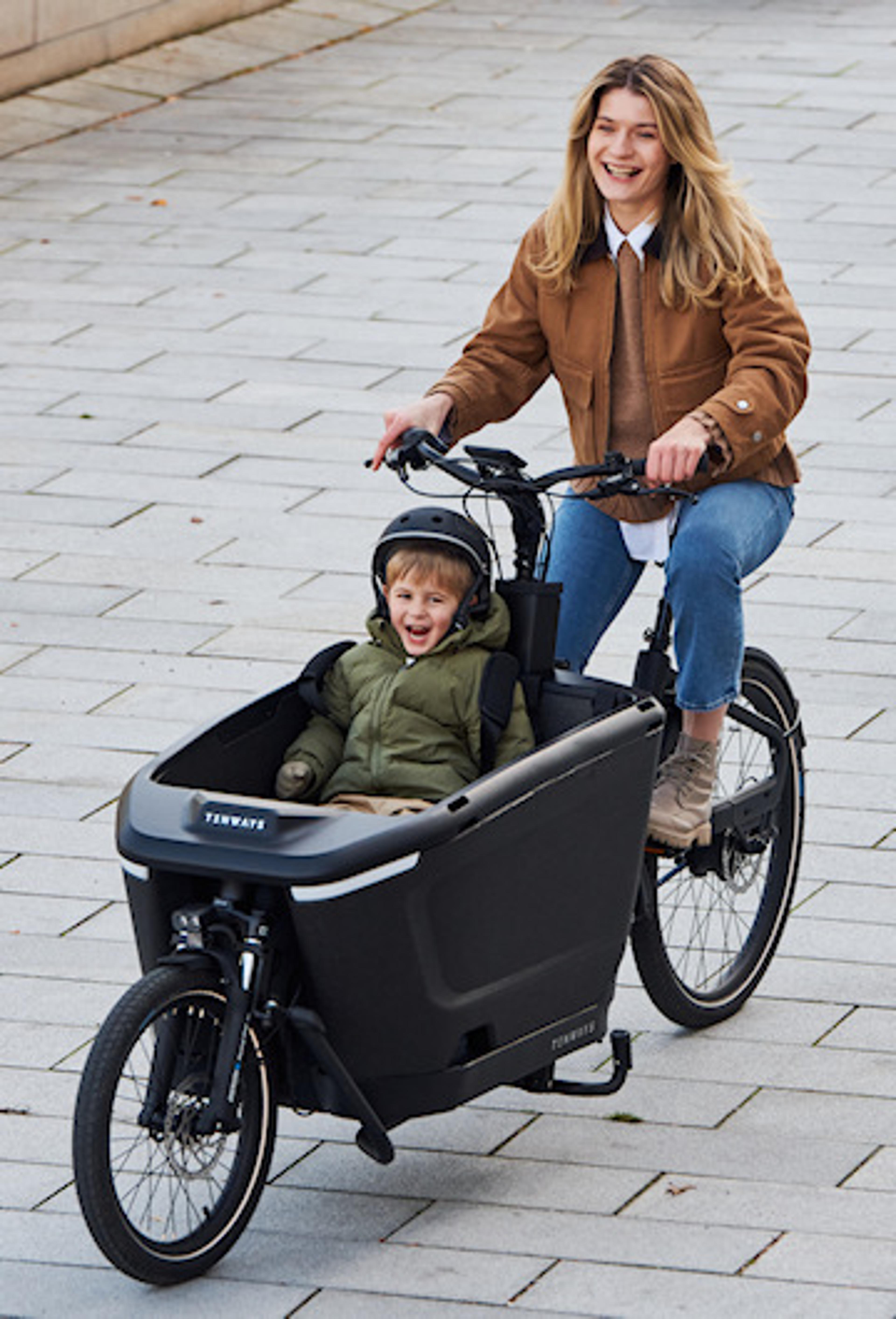 TENWAYS Cargo One E-Lastenrad (schwarz) 4