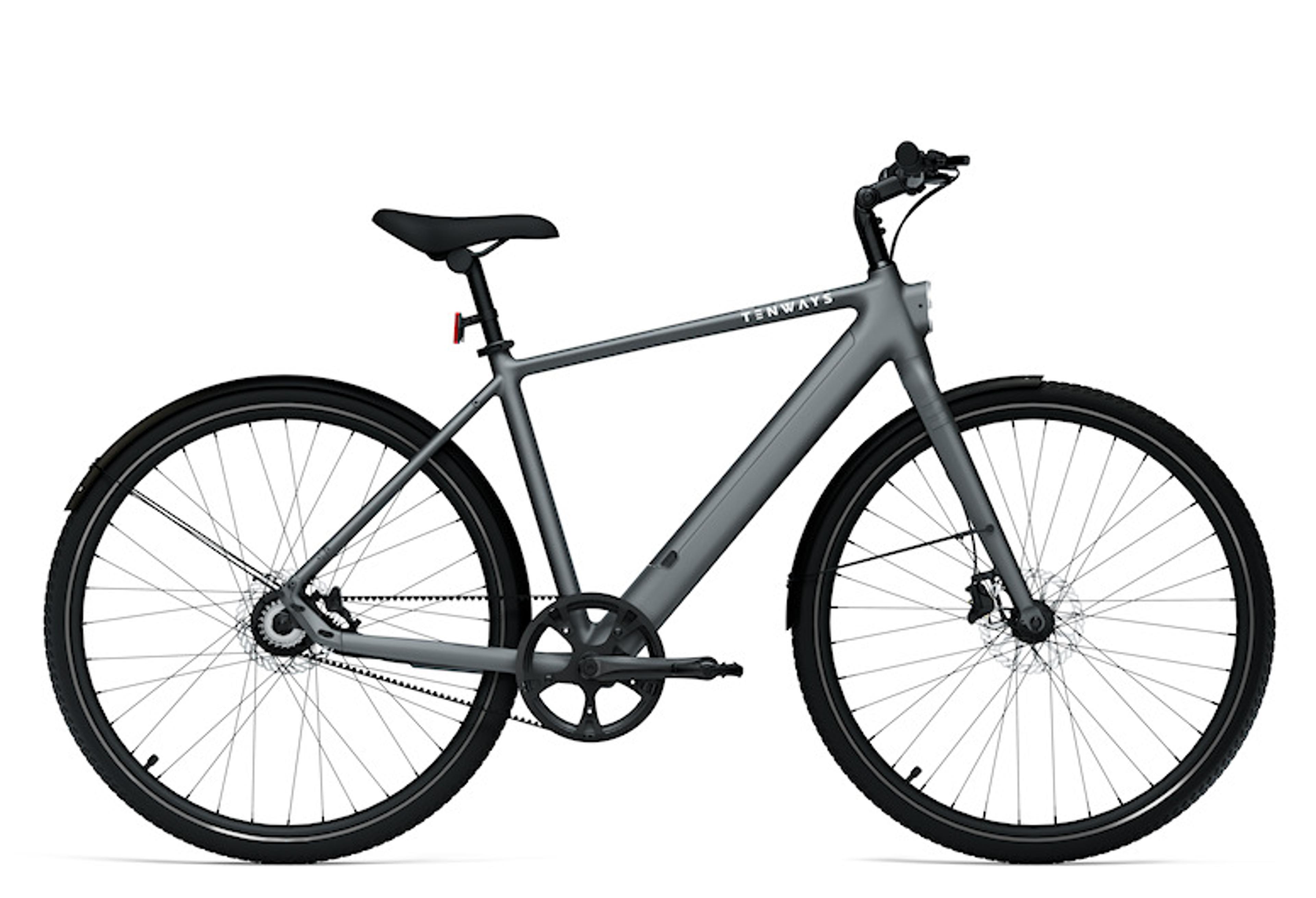 TENWAYS CGO600 Pro E-Citybike (grau) 1