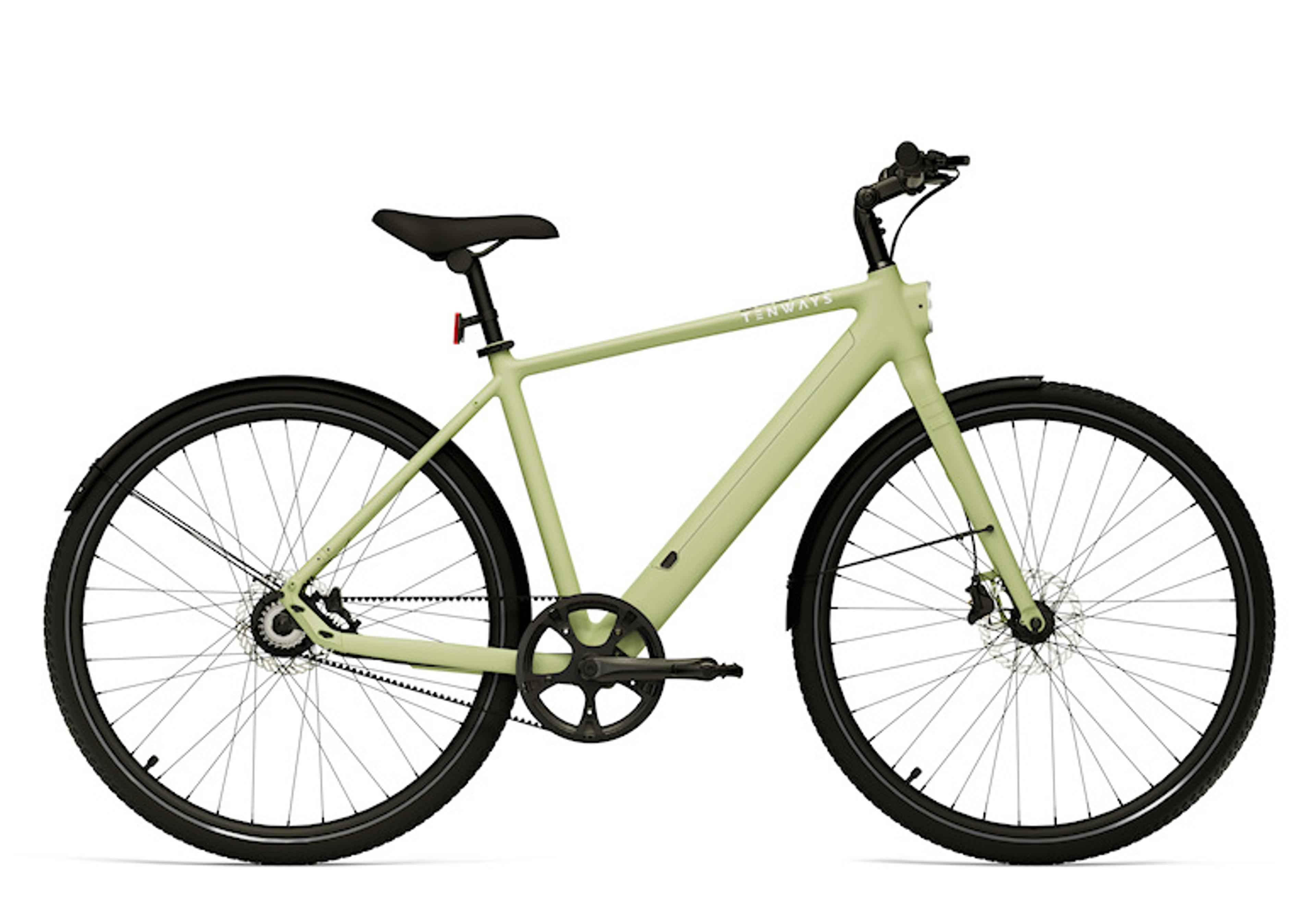 TENWAYS CGO600 Pro E-Citybike (grün) 1