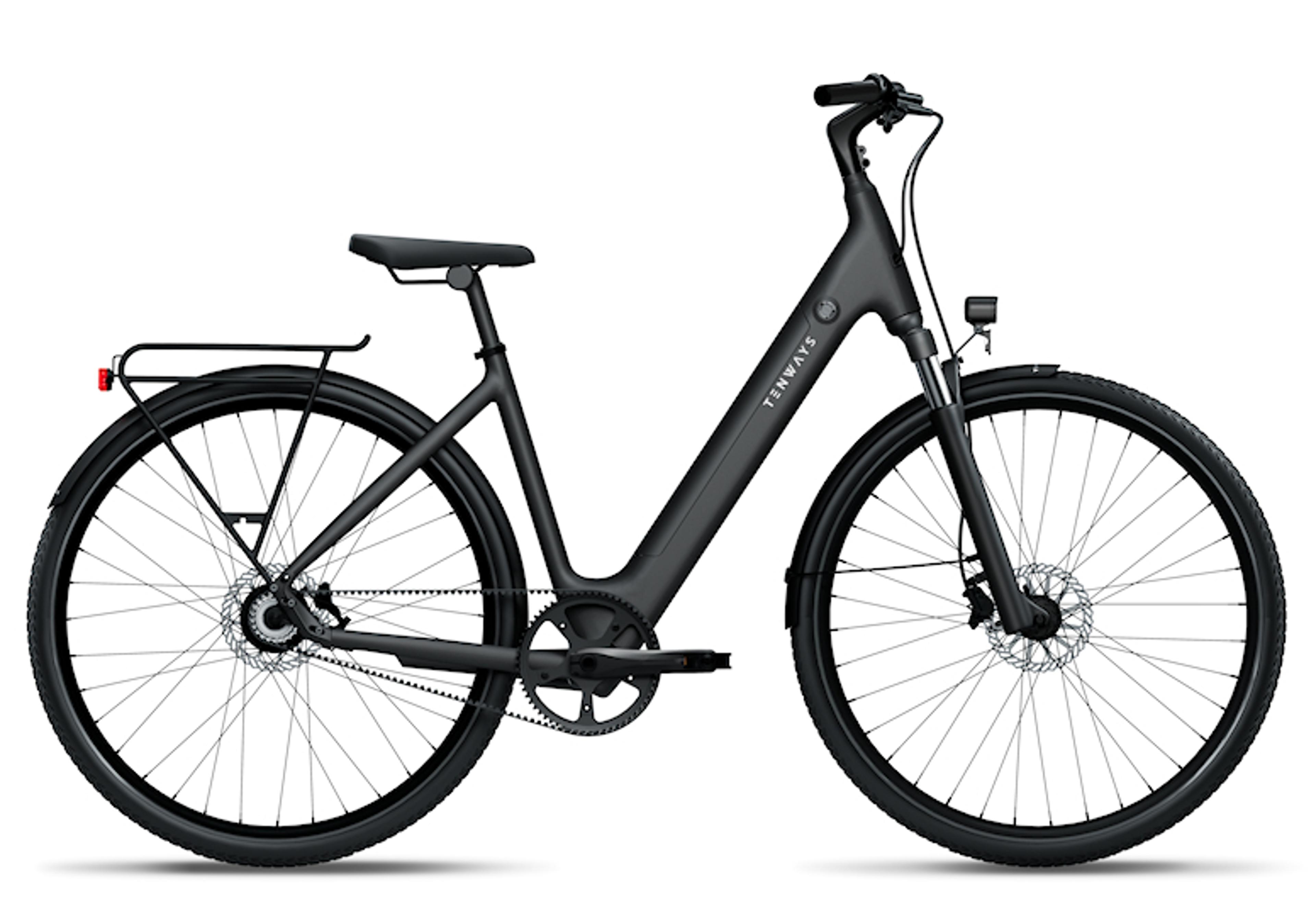 TENWAYS CGO800s E-Citybike (schwarz) 1