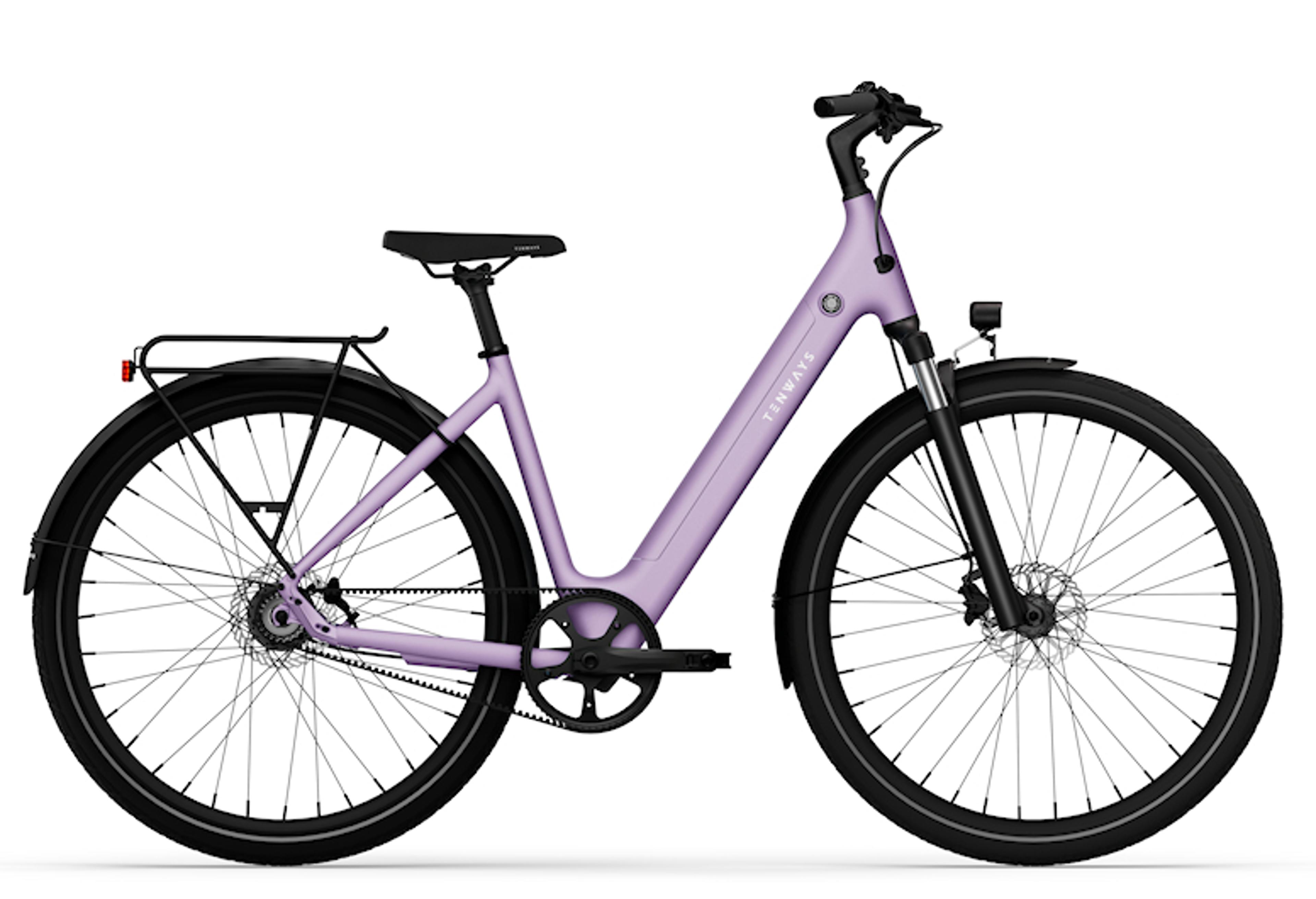 TENWAYS CGO800s limited E-Citybike (lila) 1