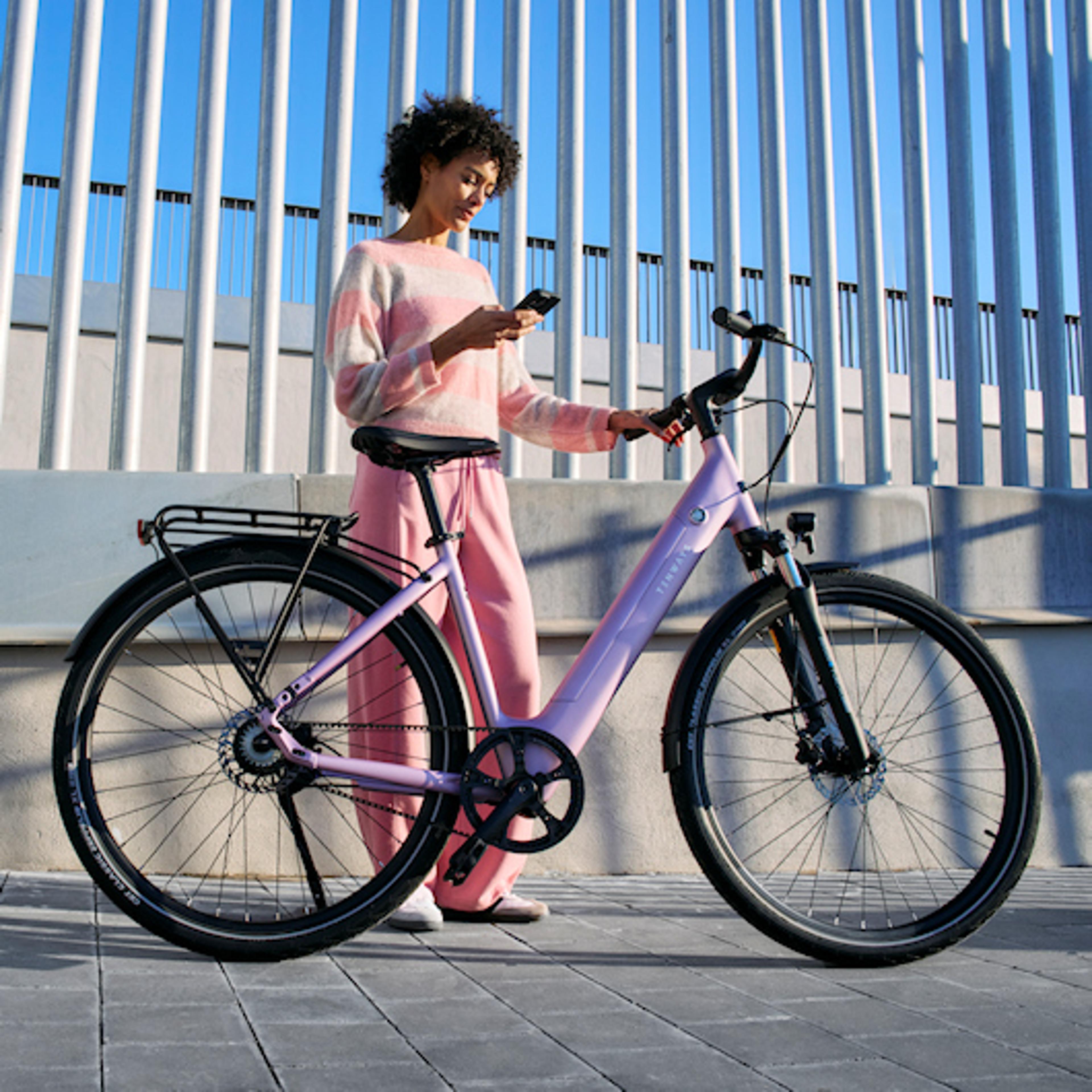 TENWAYS CGO800s limited E-Citybike (lila) 4