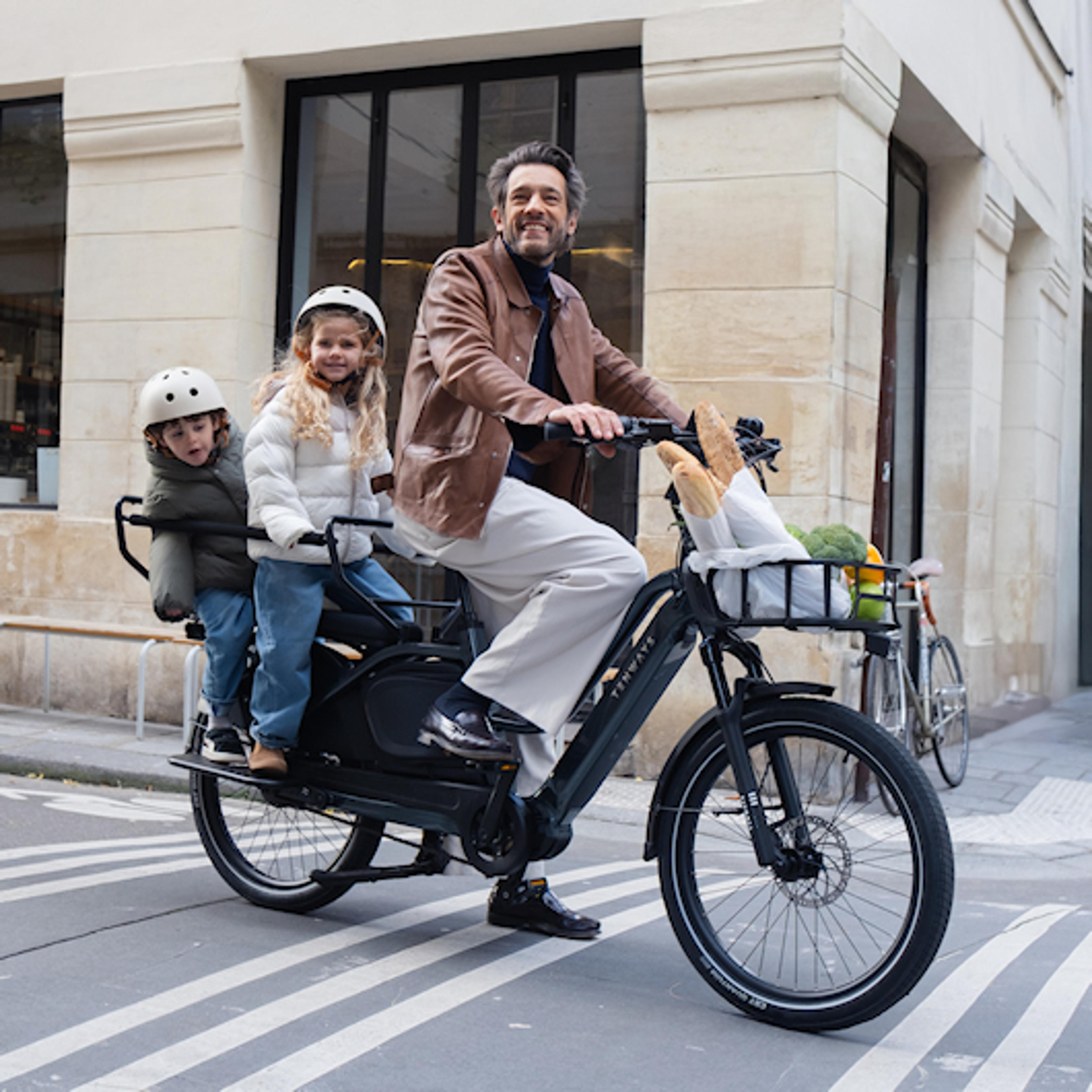 TENWAYS Longtail Duo E-Lastenrad (grau) 2