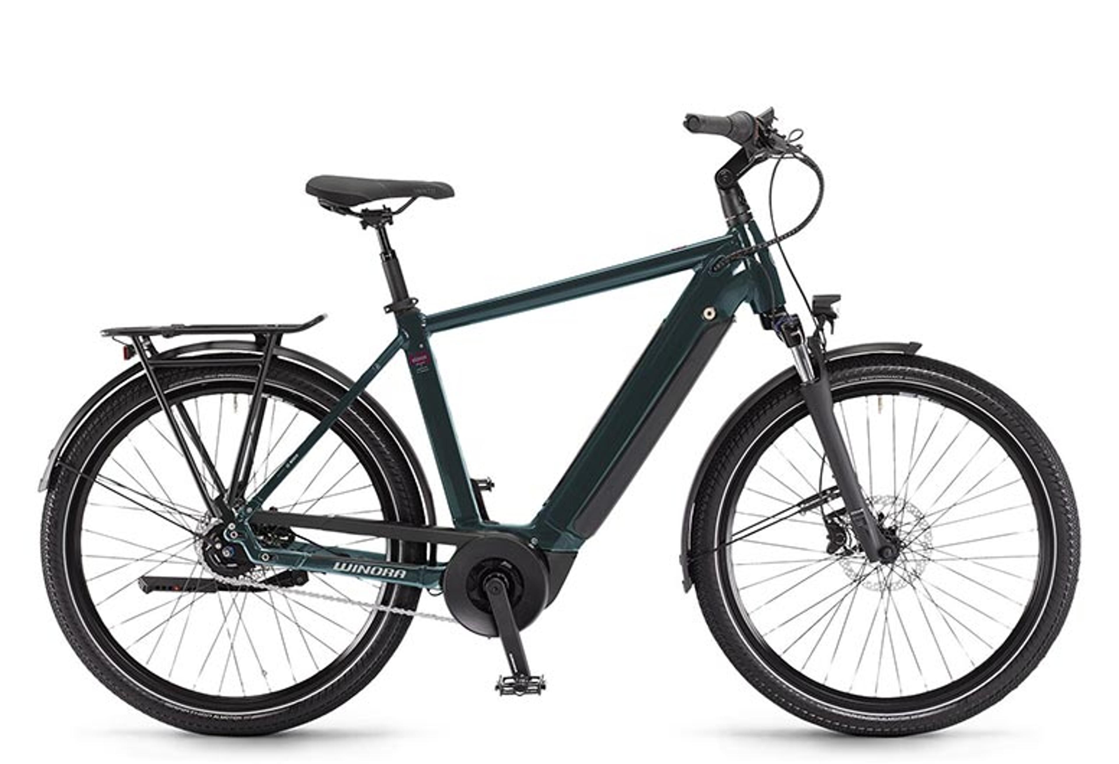 WINORA Sinus N8 E-Citybike (grün) 1