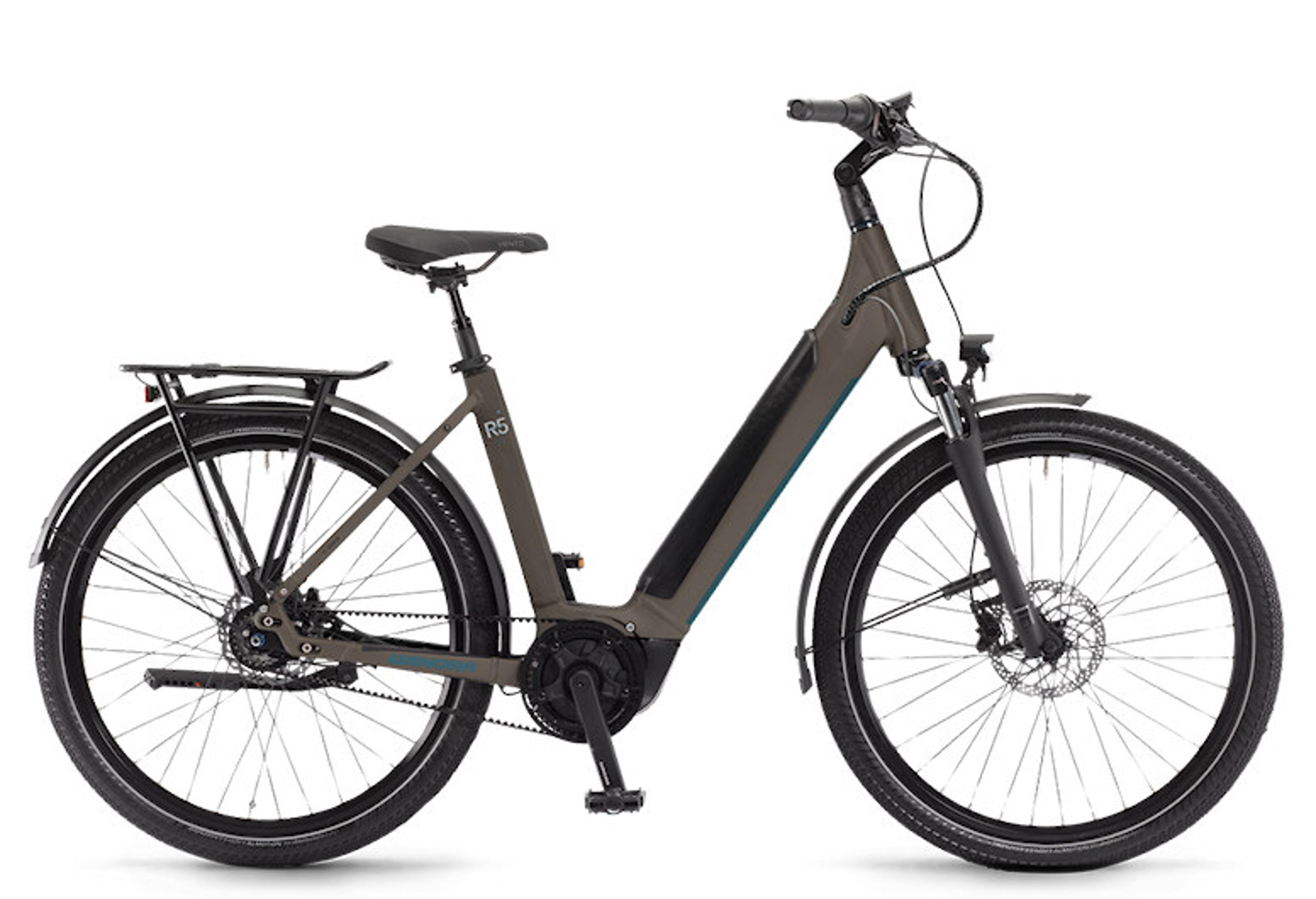 WINORA Sinus R5 E-Citybike (braun) 1