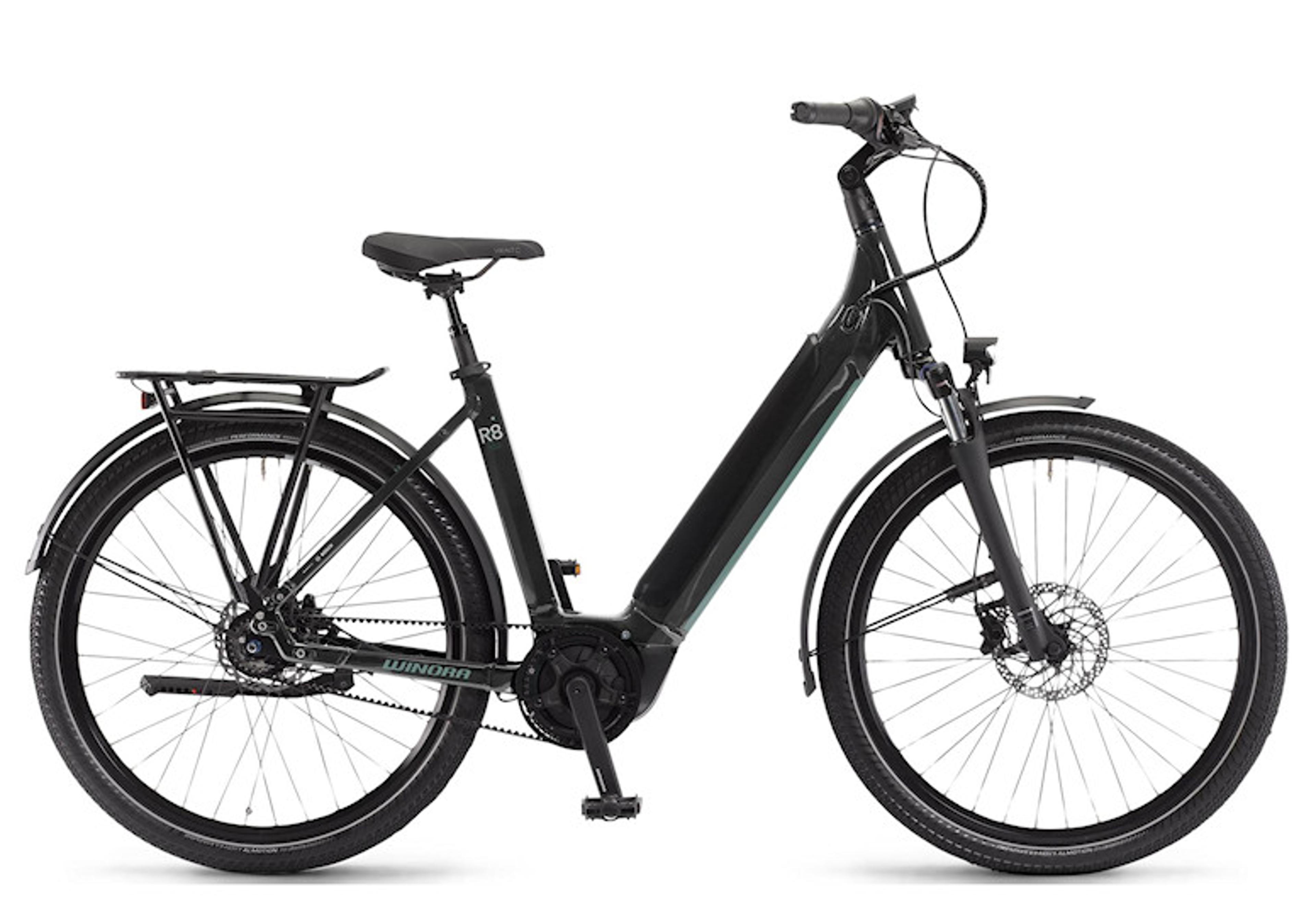 WINORA Sinus R8 E-Citybike (grün) 1