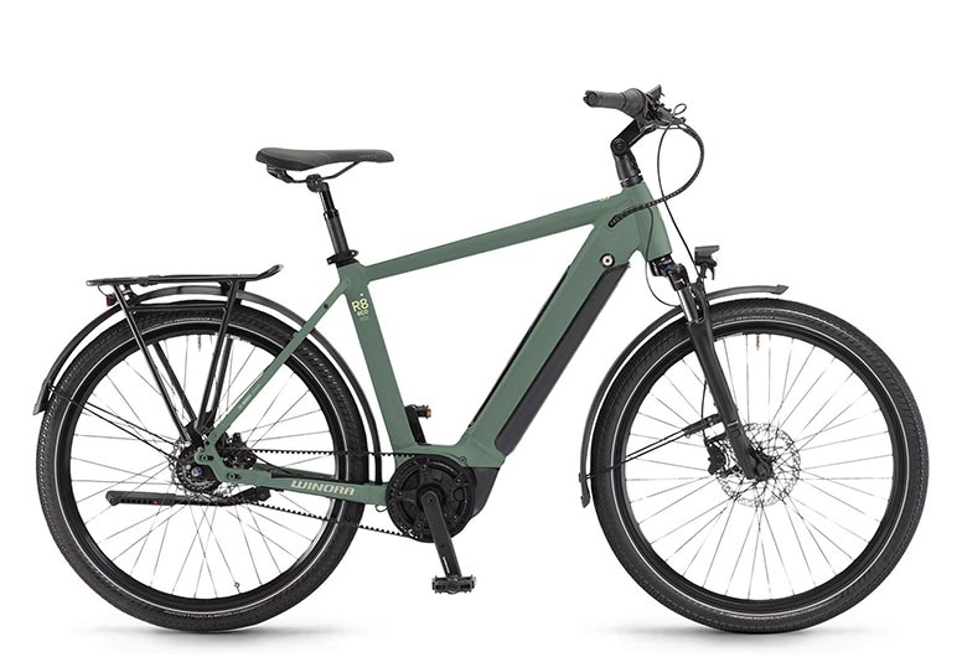 WINORA Sinus R8 eco E-Citybike (grün) 1