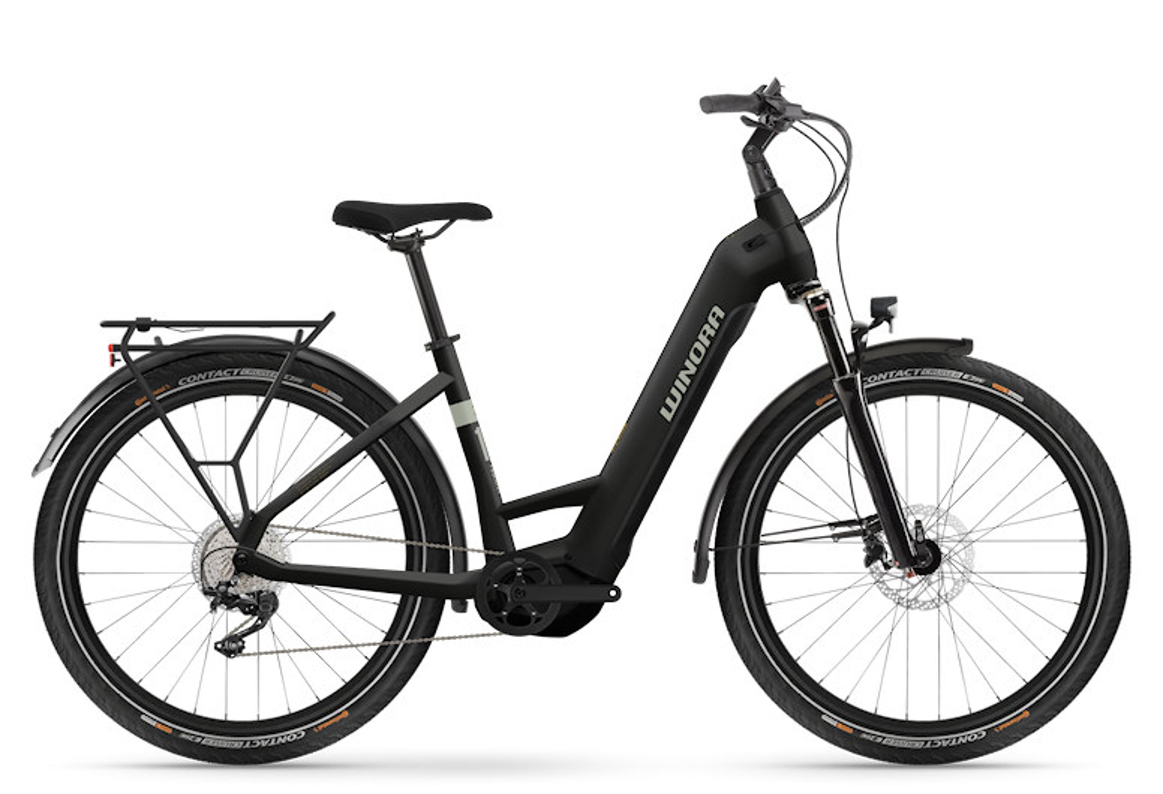 WINORA Yucatan X10 E-Trekkingbike (schwarz) 1